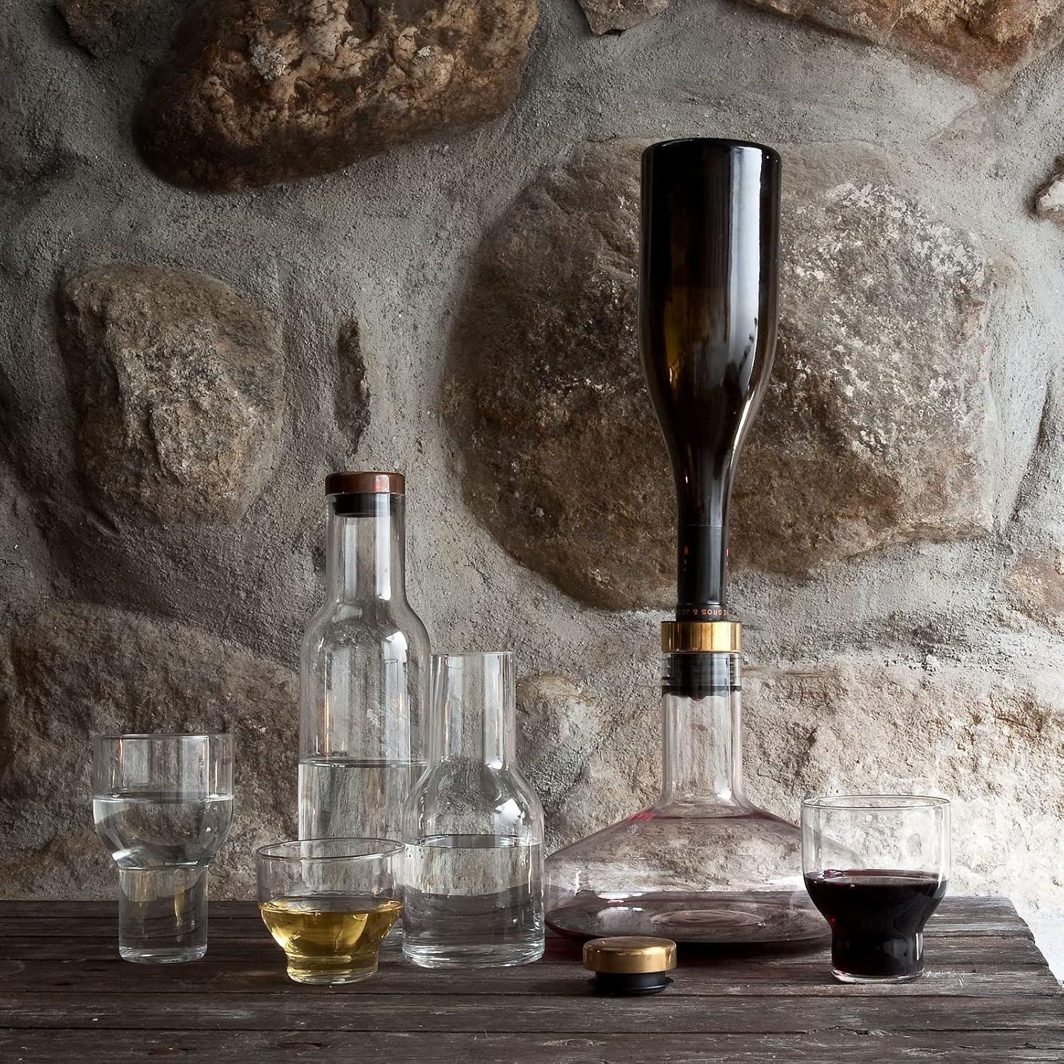 MENU Wine Breather Carafe (Smoke/Brass)