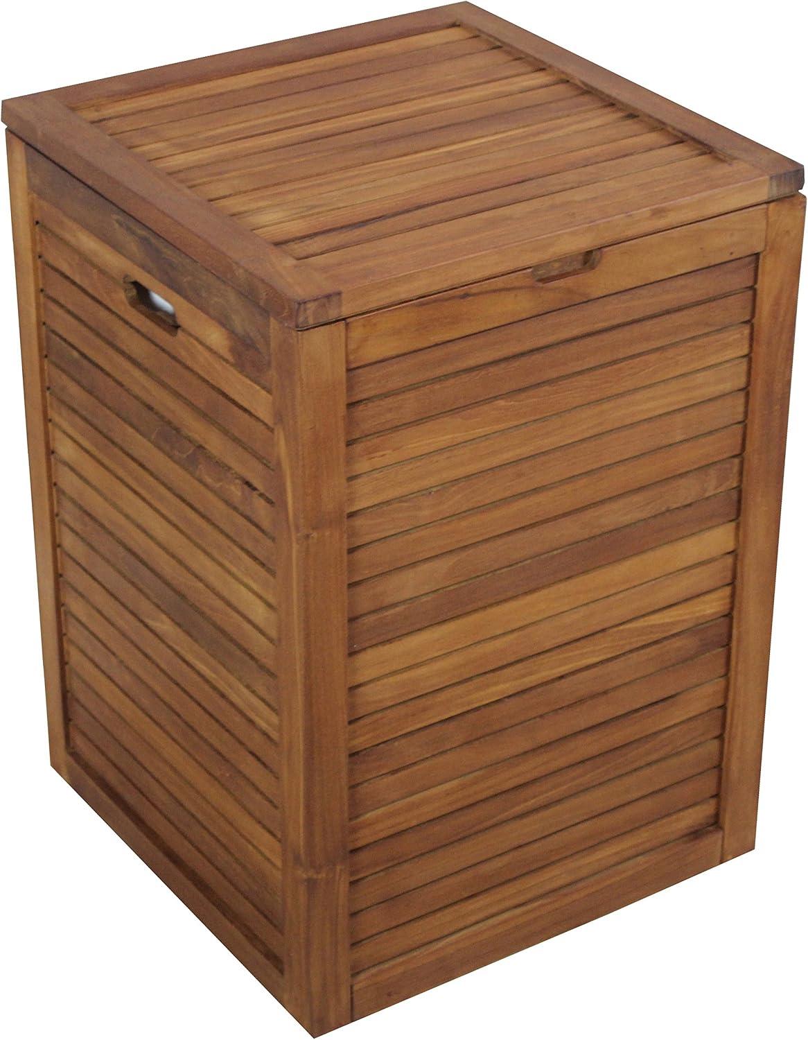 Spa Teak Wood Laundry Hamper