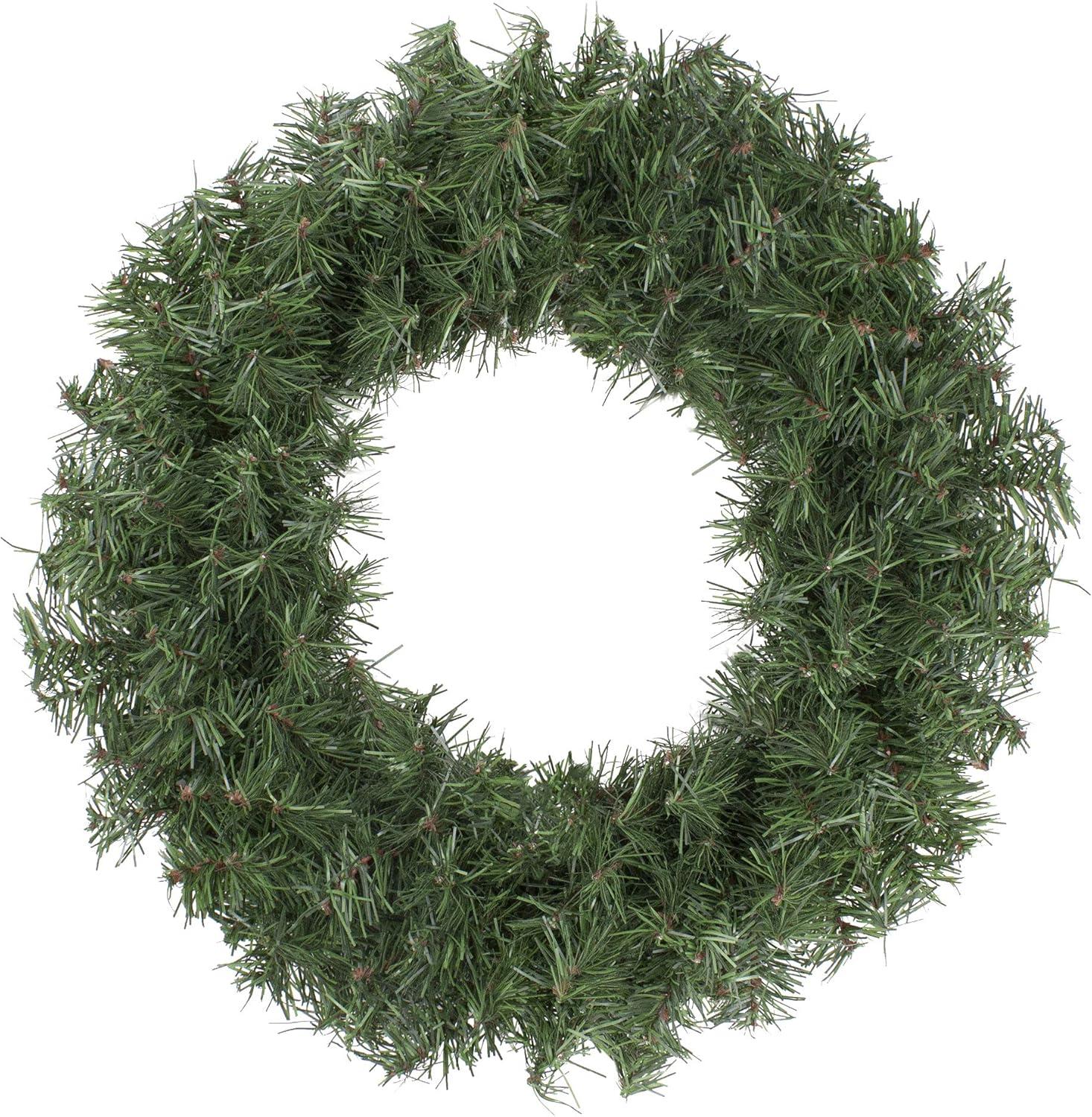 Northlight 18" Unlit Canadian Pine Artificial Christmas Wreath