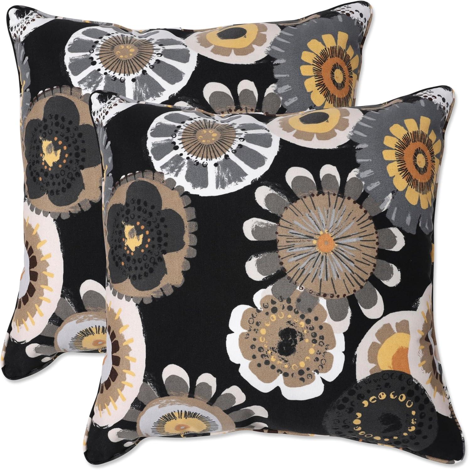 Pillow Perfect Striped Indoor/Outdoor Reversible Throw Pillow (Set of 2)