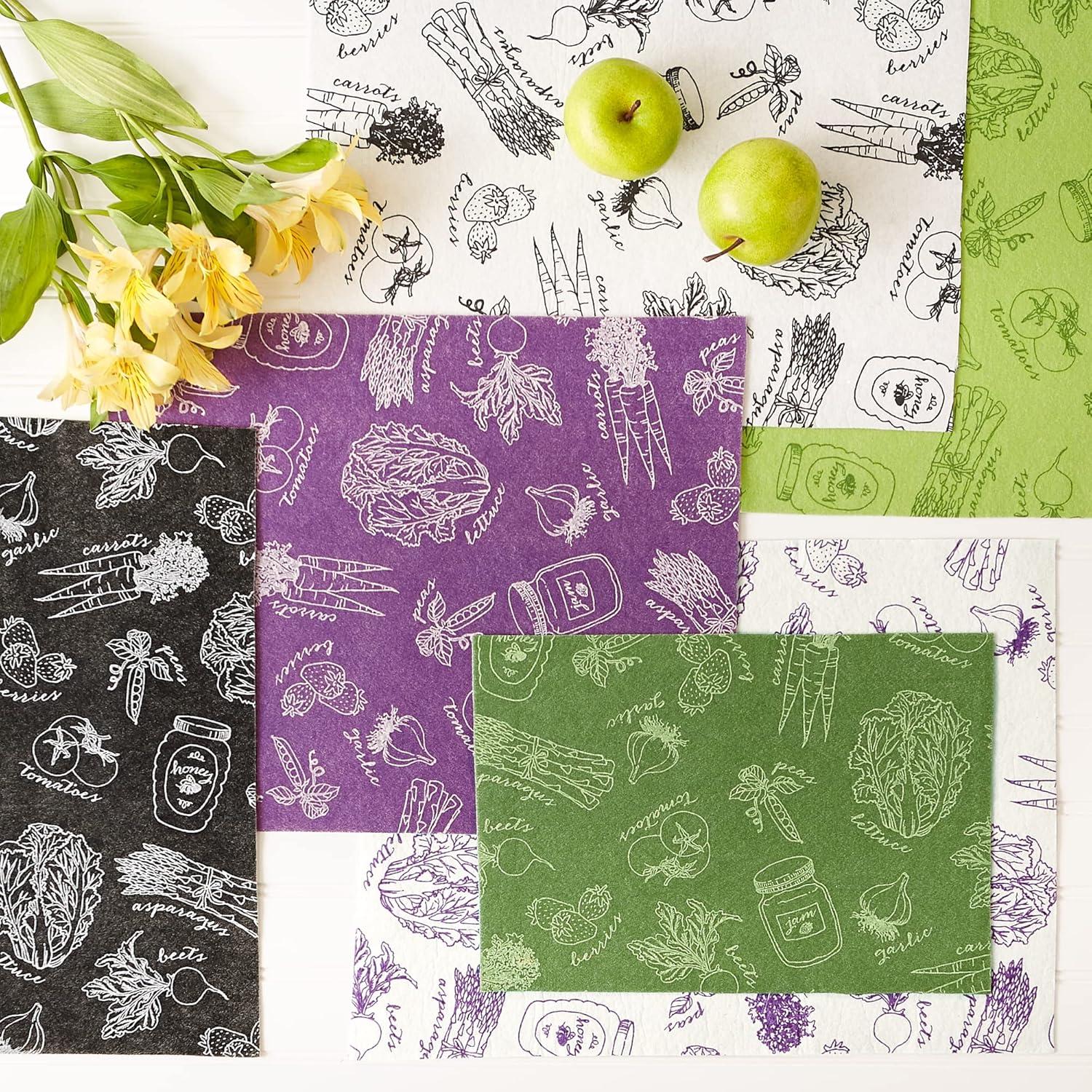 Design Imports Artichoke Market Print Liner (Set of 6)