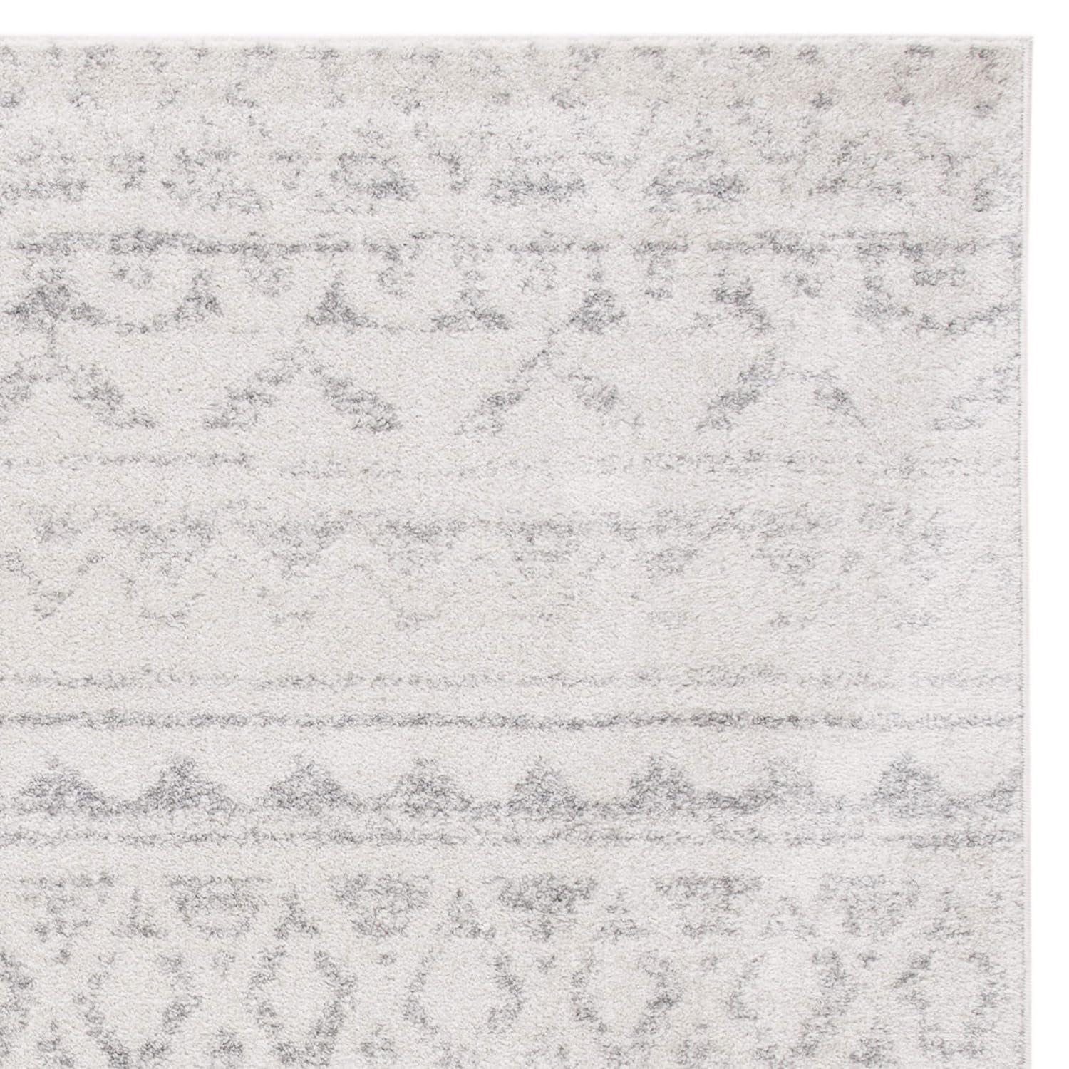 Adirondack ADR119 Machine Made Indoor Area Rug - Ivory/Silver - 6'x6' - Safavieh