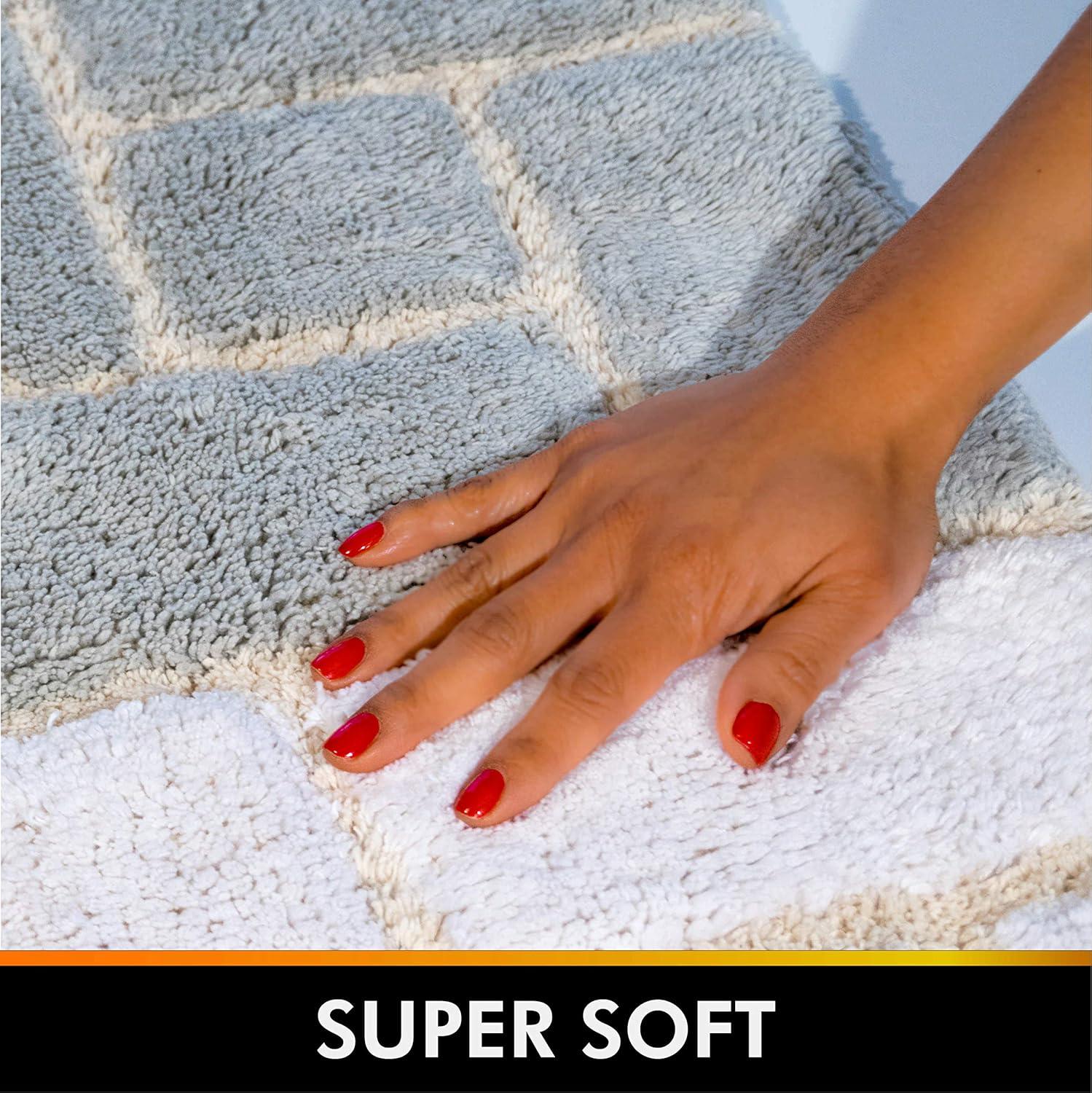 Classic Color Cotton Blend Bath Rug