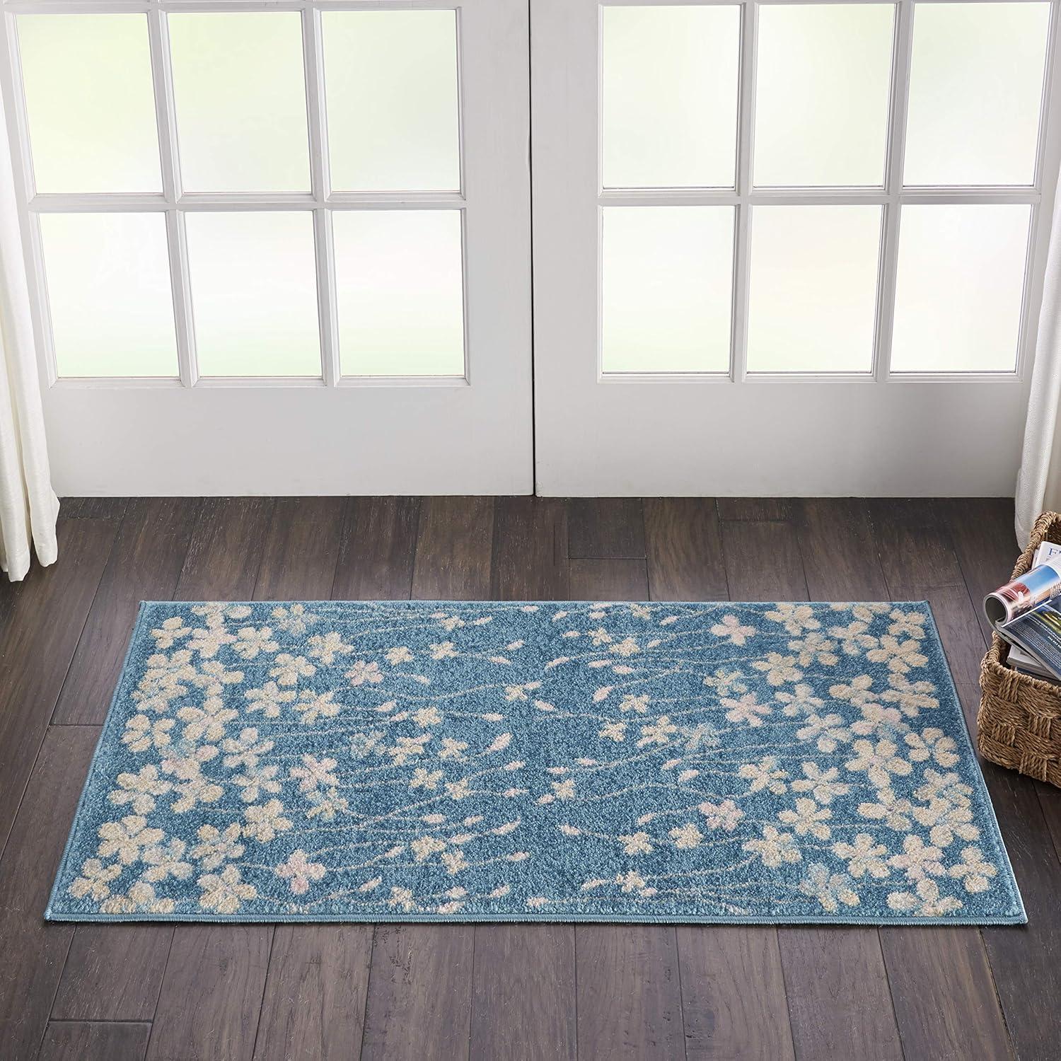 Nourison Tranquil Bohemian Botanical Bloom Area Rug