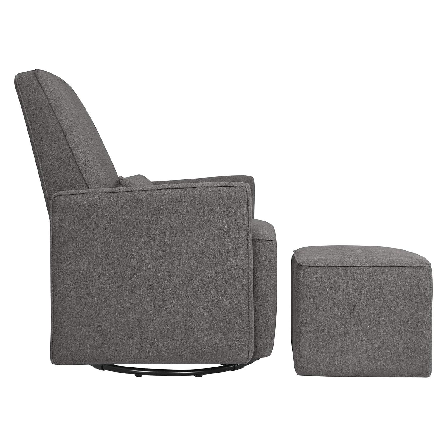 Olive Swivel Glider with Ottoman