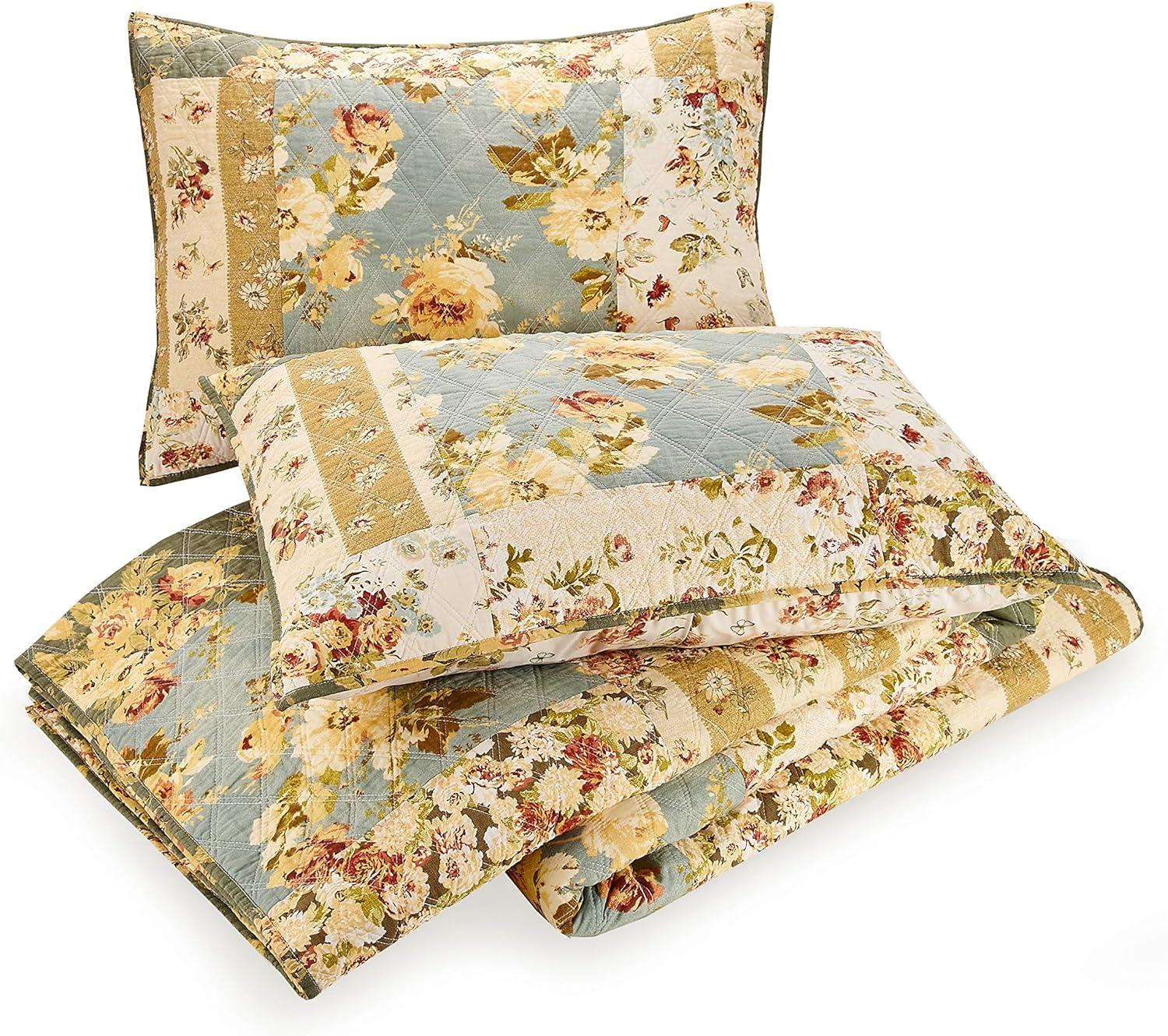 Floral Patch Quilt Set - Modern Heirloom