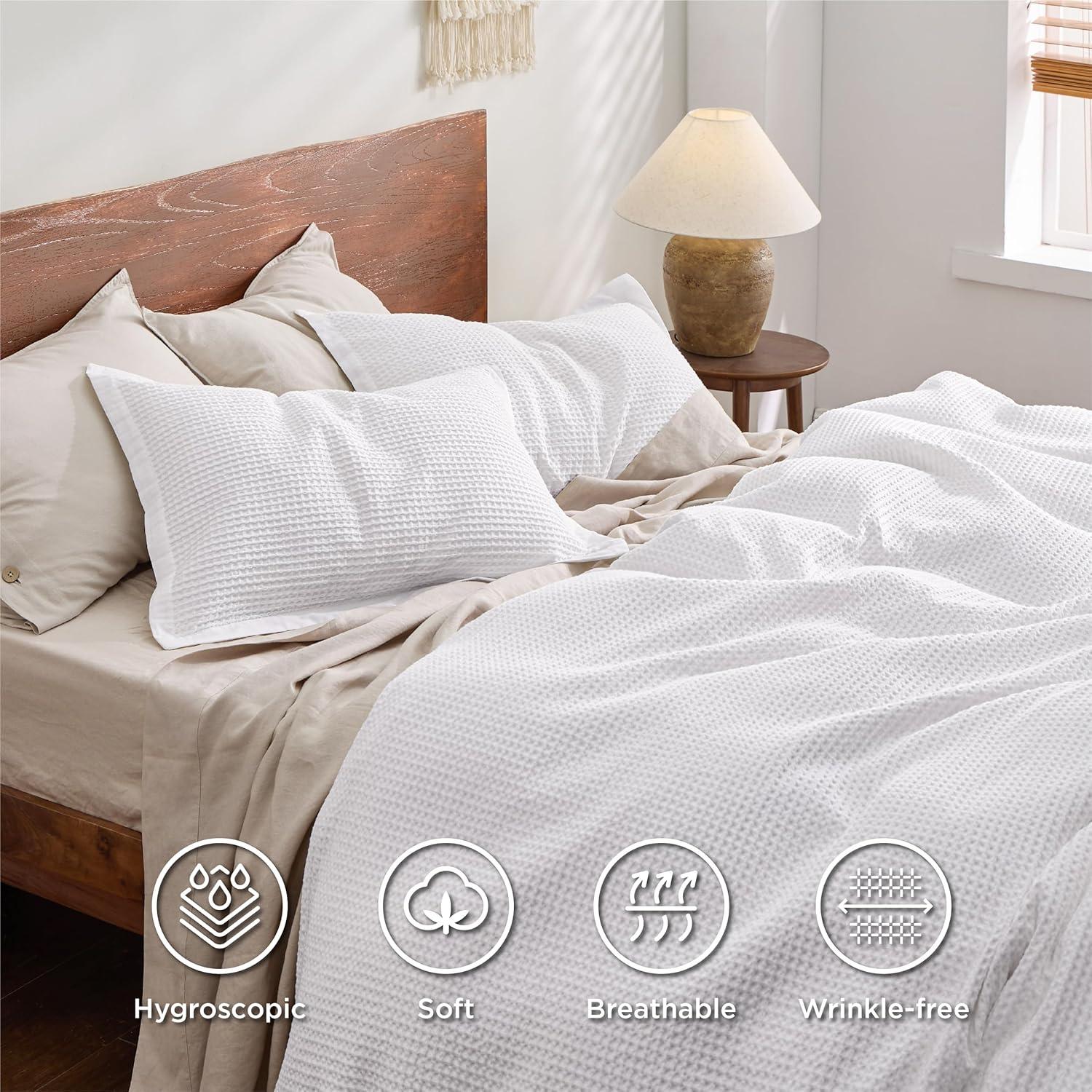 Bedsure Bedsure 100% Cotton Waffle Weave Duvet Cover