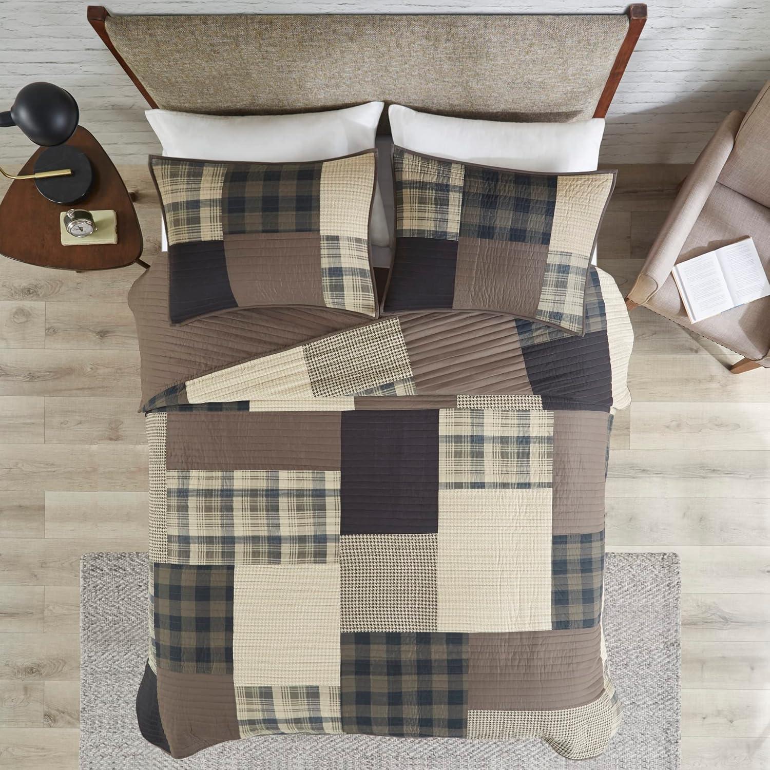 Winter Hills Oversized Cotton Quilt Bedding Set Tan - Woolrich