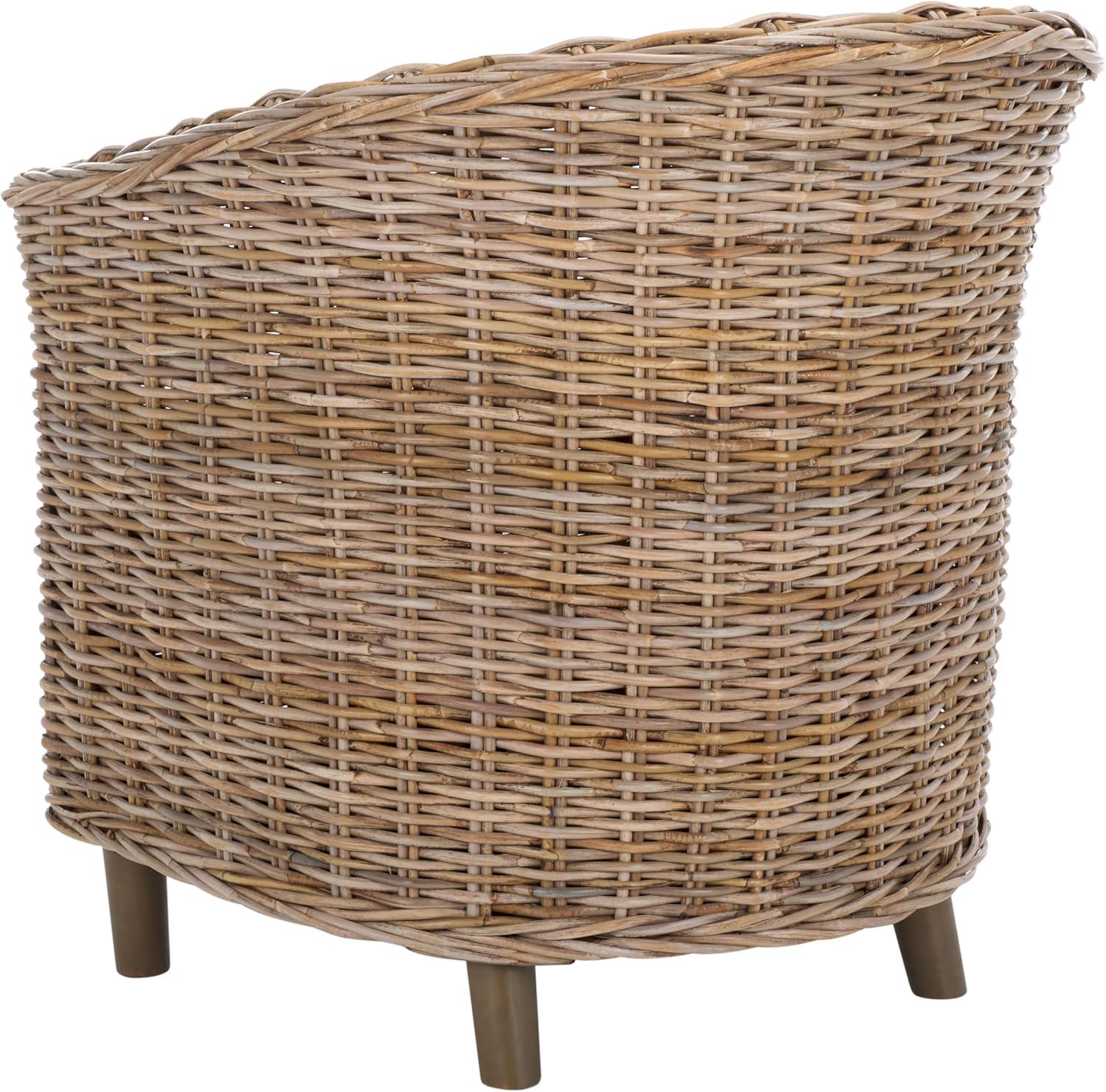 Omni Rattan Barrel Chair  - Safavieh