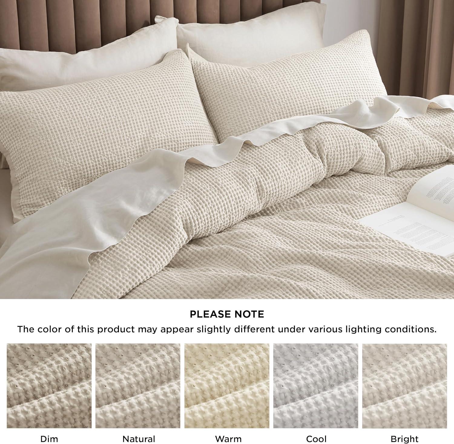 Bedsure Bedsure 100% Cotton Waffle Weave Duvet Cover