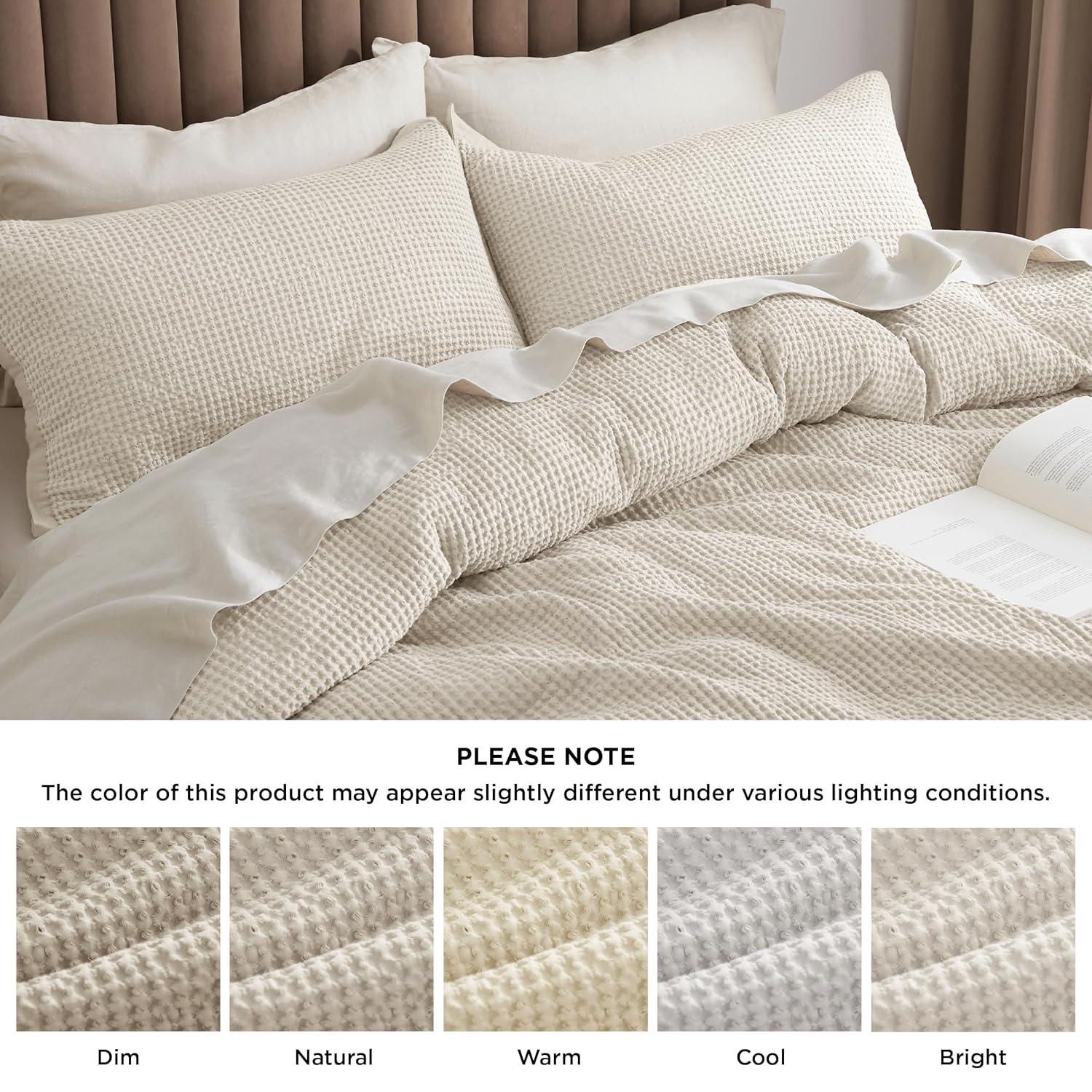 Bedsure Bedsure 100% Cotton Waffle Weave Duvet Cover