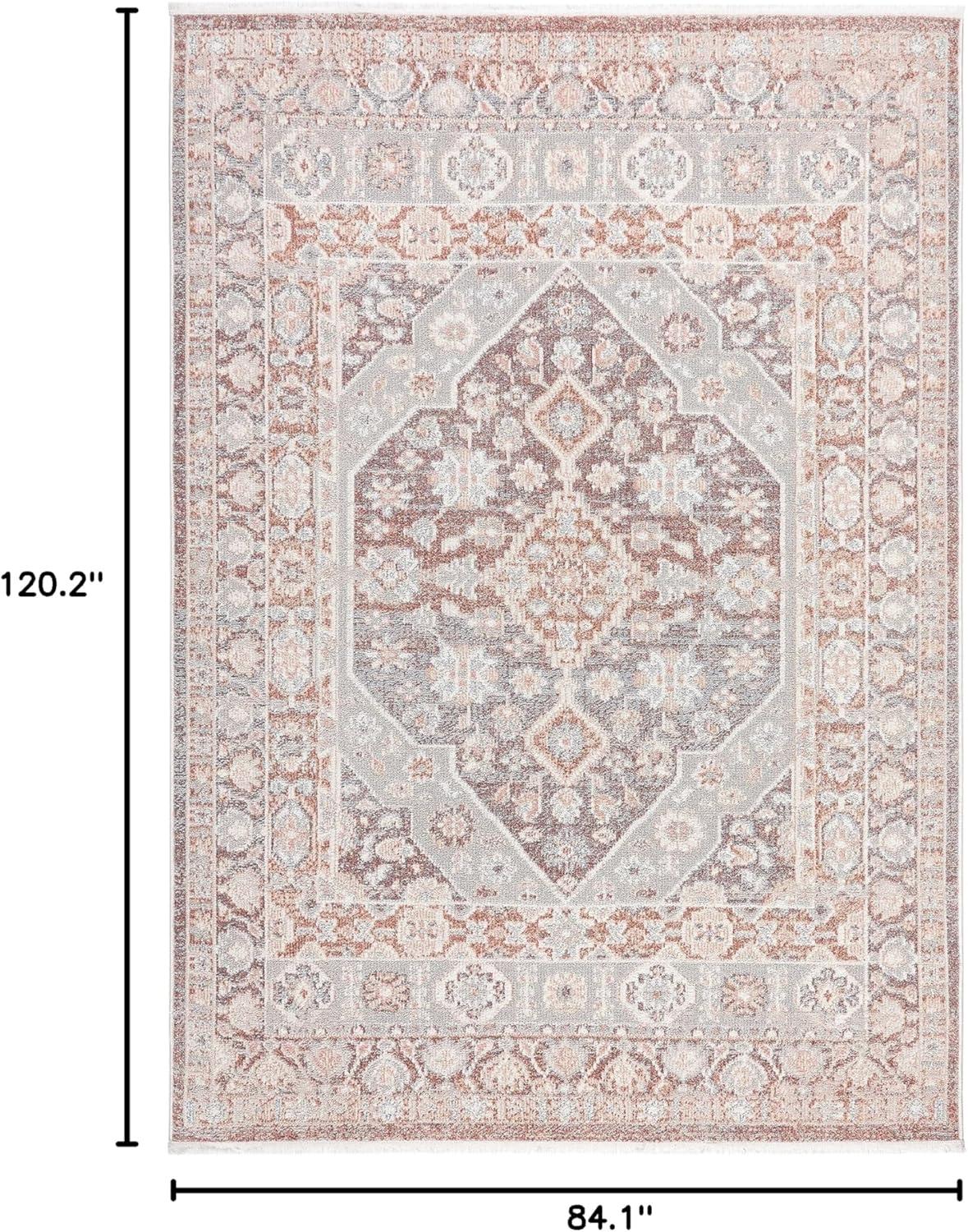 Town & Country Everyday Rein Everwash Non-Slip Backing Washable Area Rug Brown/Grey