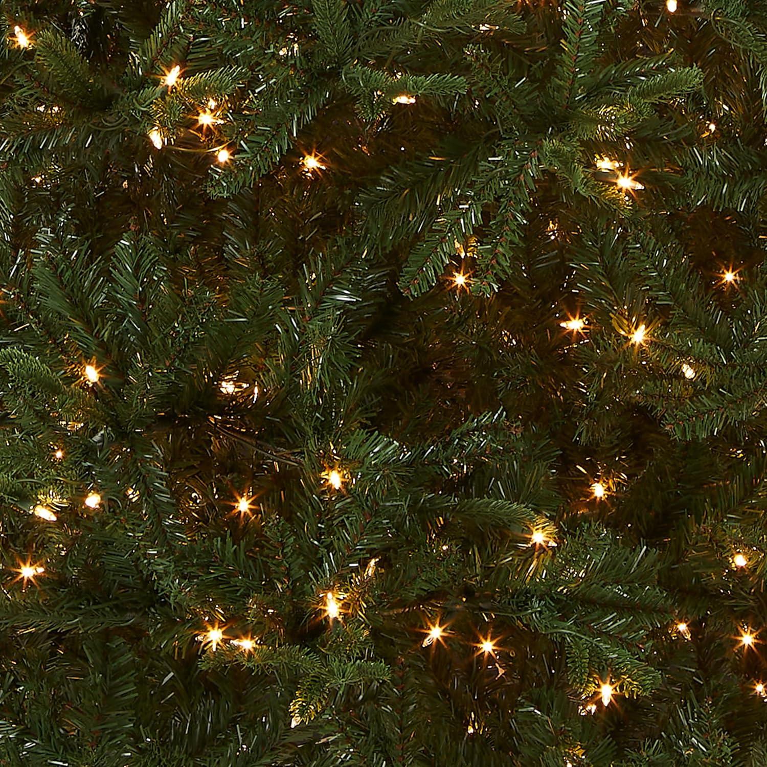 Prelit Slim Tiffany Fir Artificial Christmas Tree Clear Lights - National Tree Company