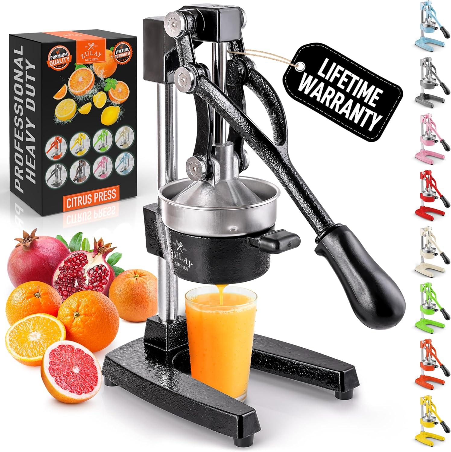 Zulay Kitchen Zulay Kitchen Citrus Complete Set Manual Citrus Press Orange Squeezer & 2-in-1 Metal Lemon Squeezer