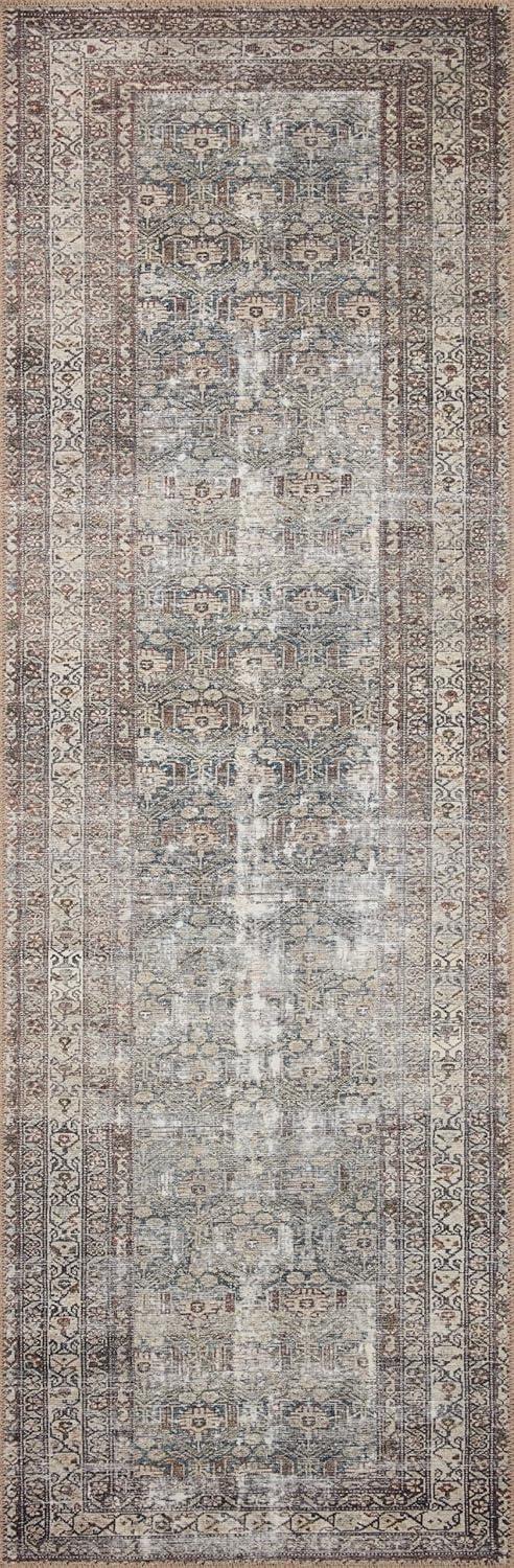 Georgie Moss and Bark 5' x 7'6" Stain-Resistant Area Rug