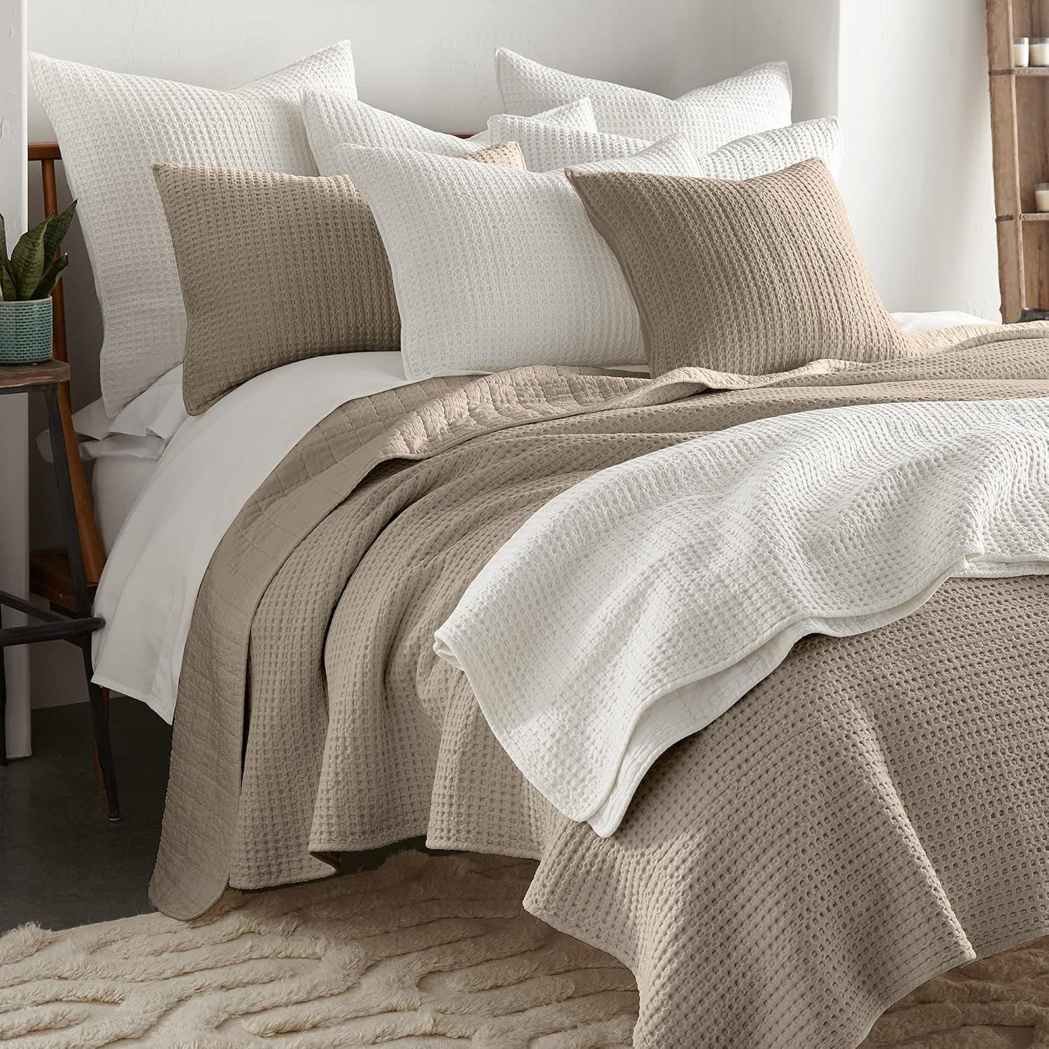 Mills Waffle Quilt and Pillow Sham Set - Levtex Home