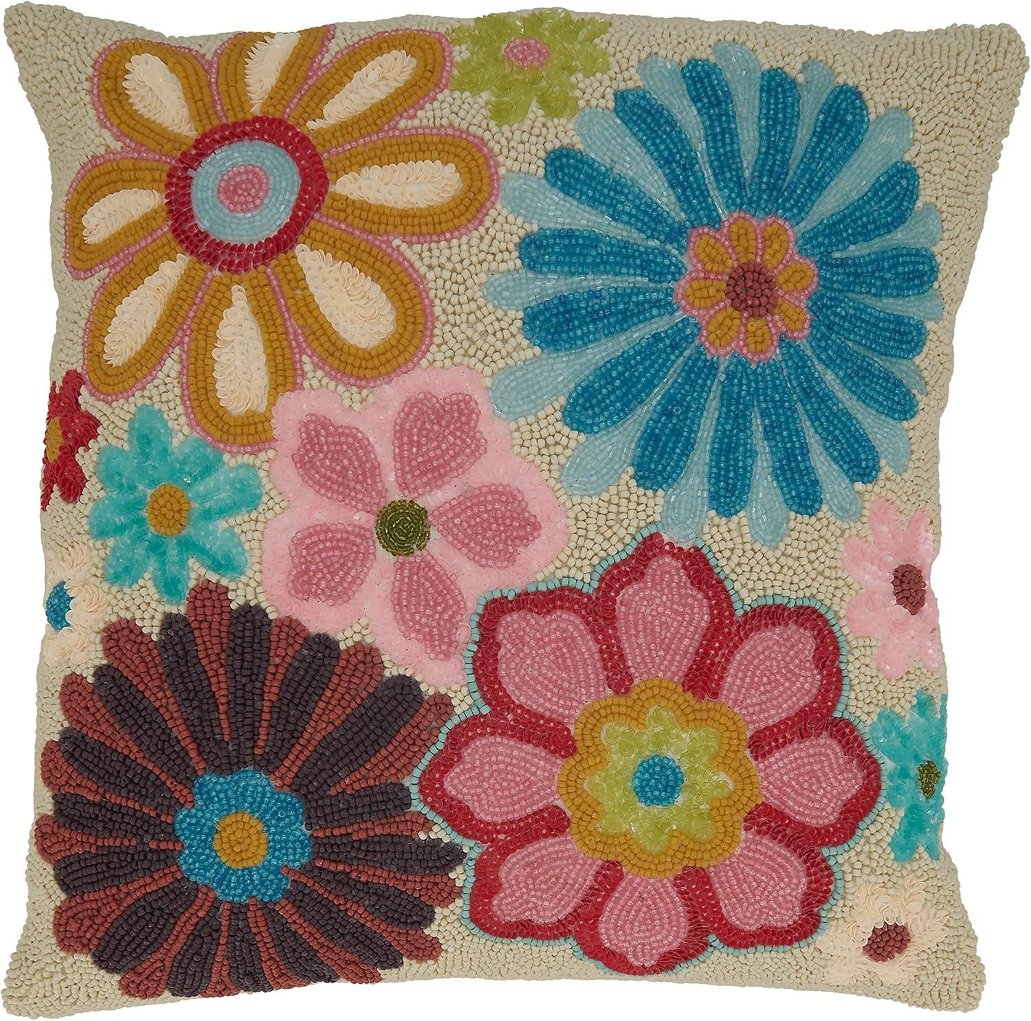 Rosamund Floral Cotton Throw Pillow