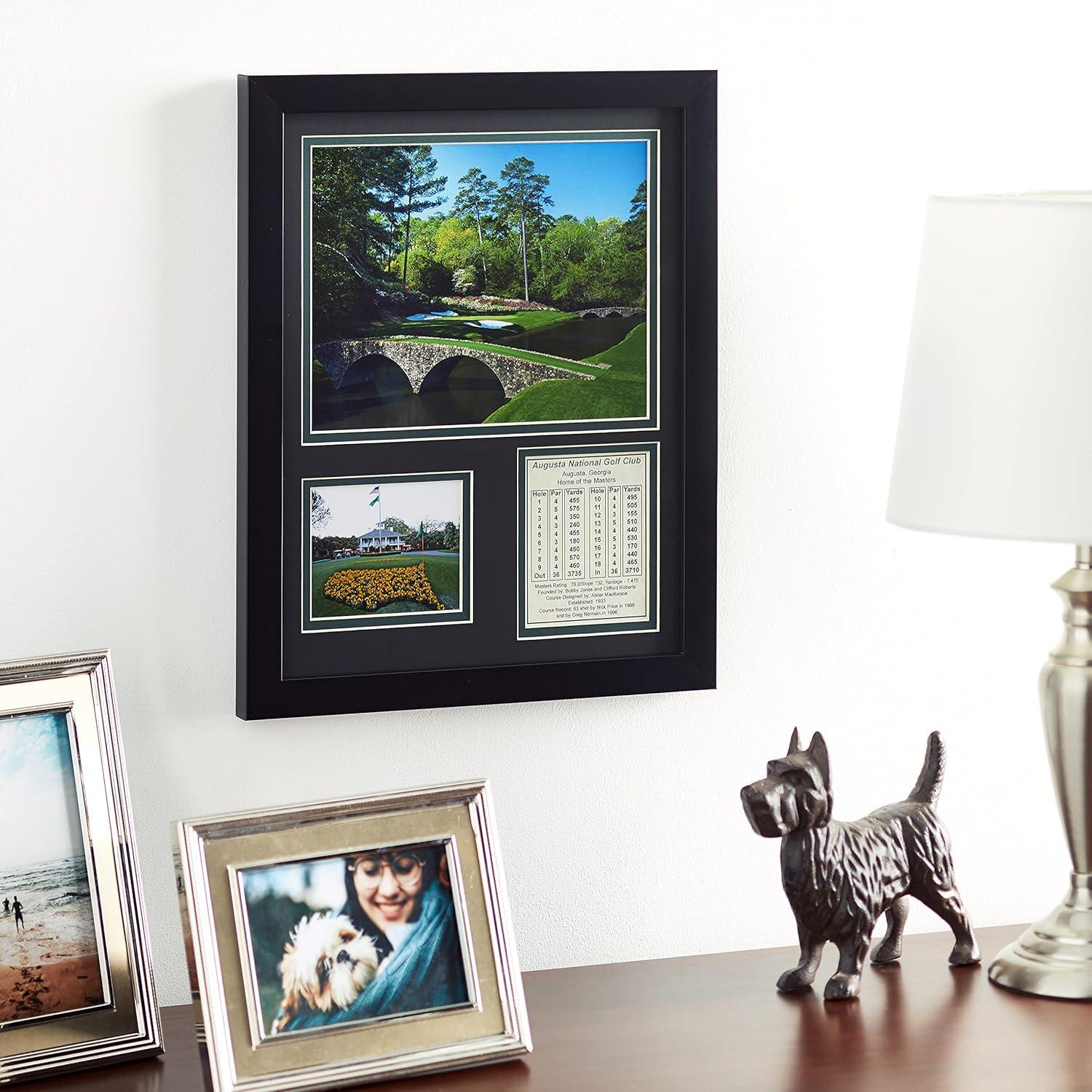 Augusta National Golf Course Framed Photo Collage with Stats