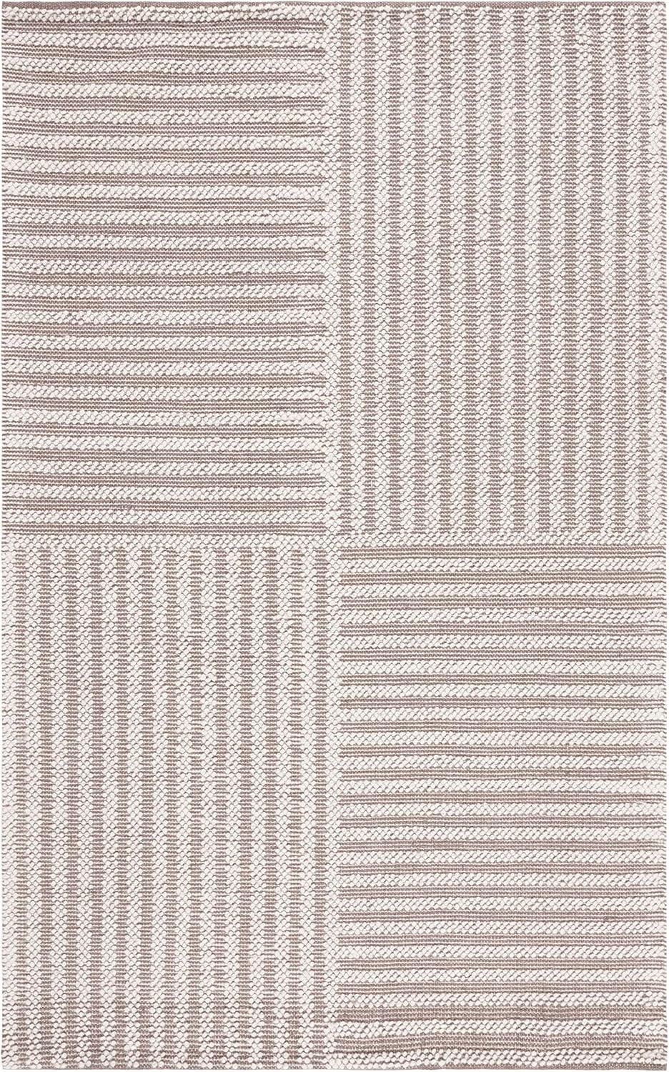 Natura NAT227 Hand Woven Indoor Accent Rug - Ivory/Taupe - 3'x5' - Safavieh