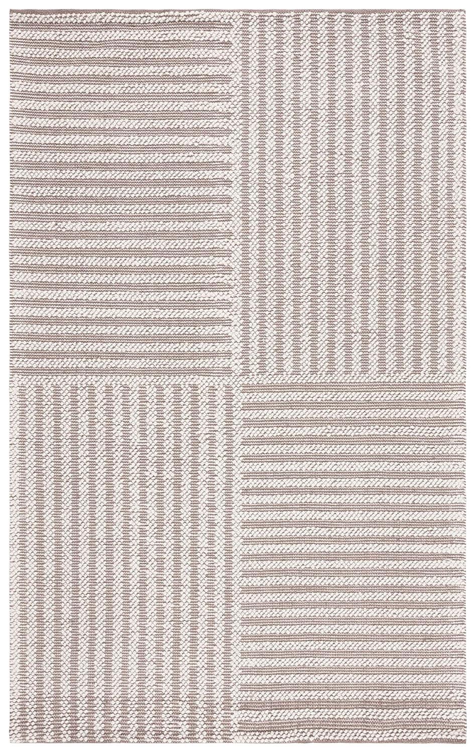 Natura NAT227 Hand Woven Indoor Accent Rug - Ivory/Taupe - 3'x5' - Safavieh