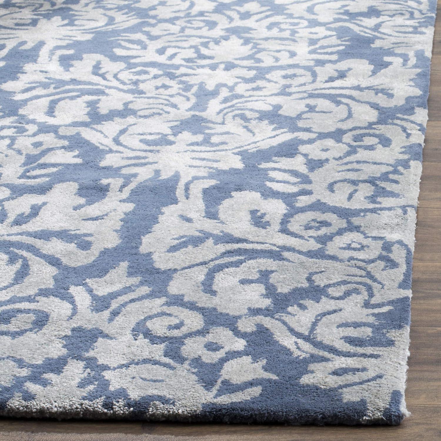 Bella BEL156 Hand Tufted Accent Rug - Navy/Grey - 2'6"x4' - Safavieh.