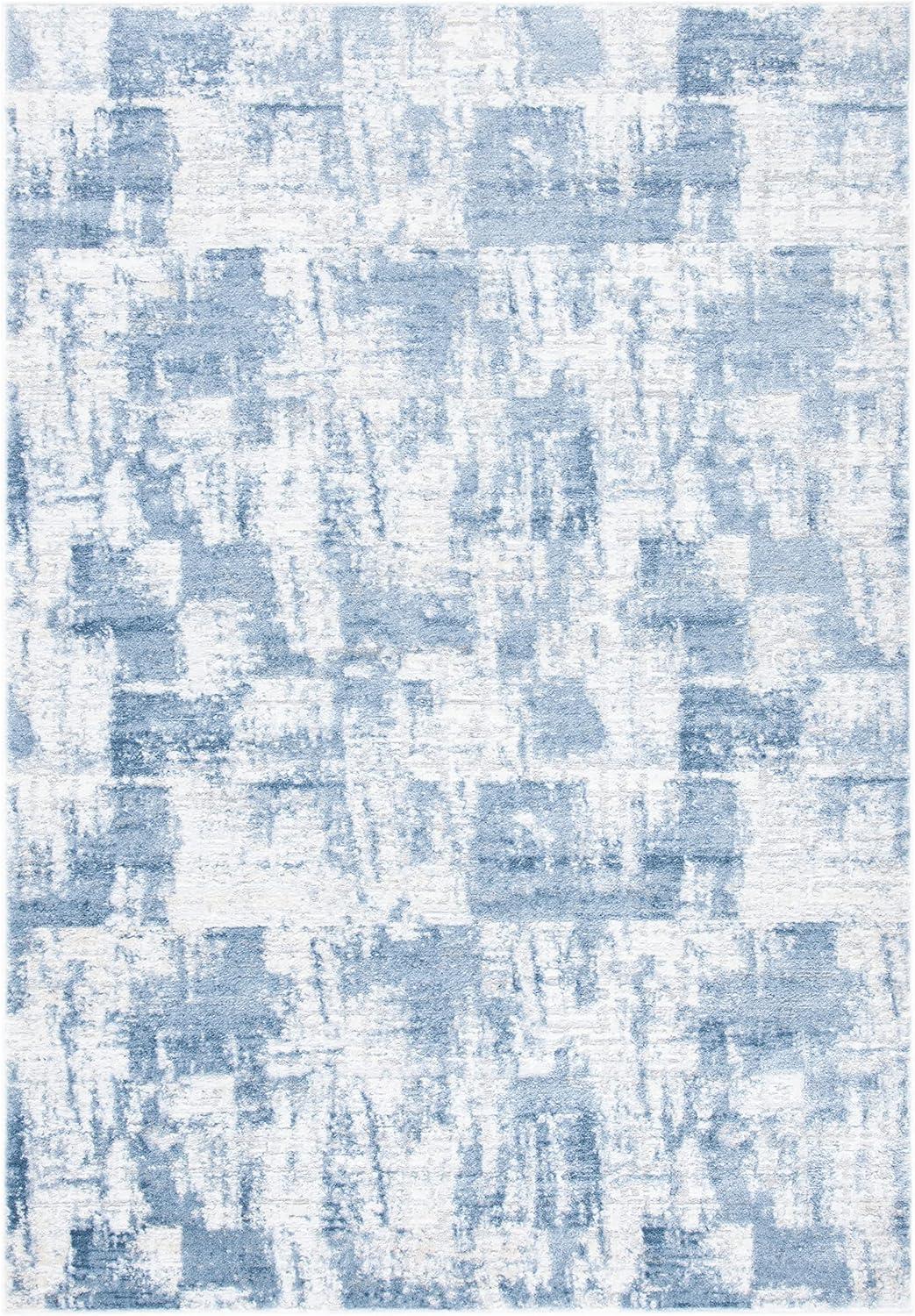 Amelia ALA786 Power Loomed Accent Rug - Ivory/Blue - 3'x5' - Safavieh.