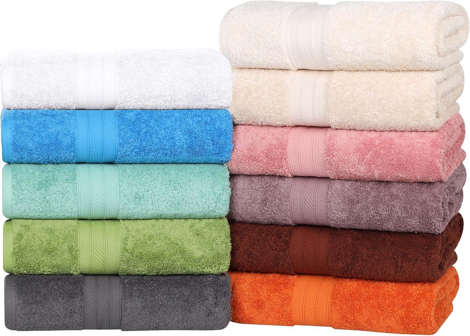 Green Essence Cotton Bath Towel Set, 27" x 54"