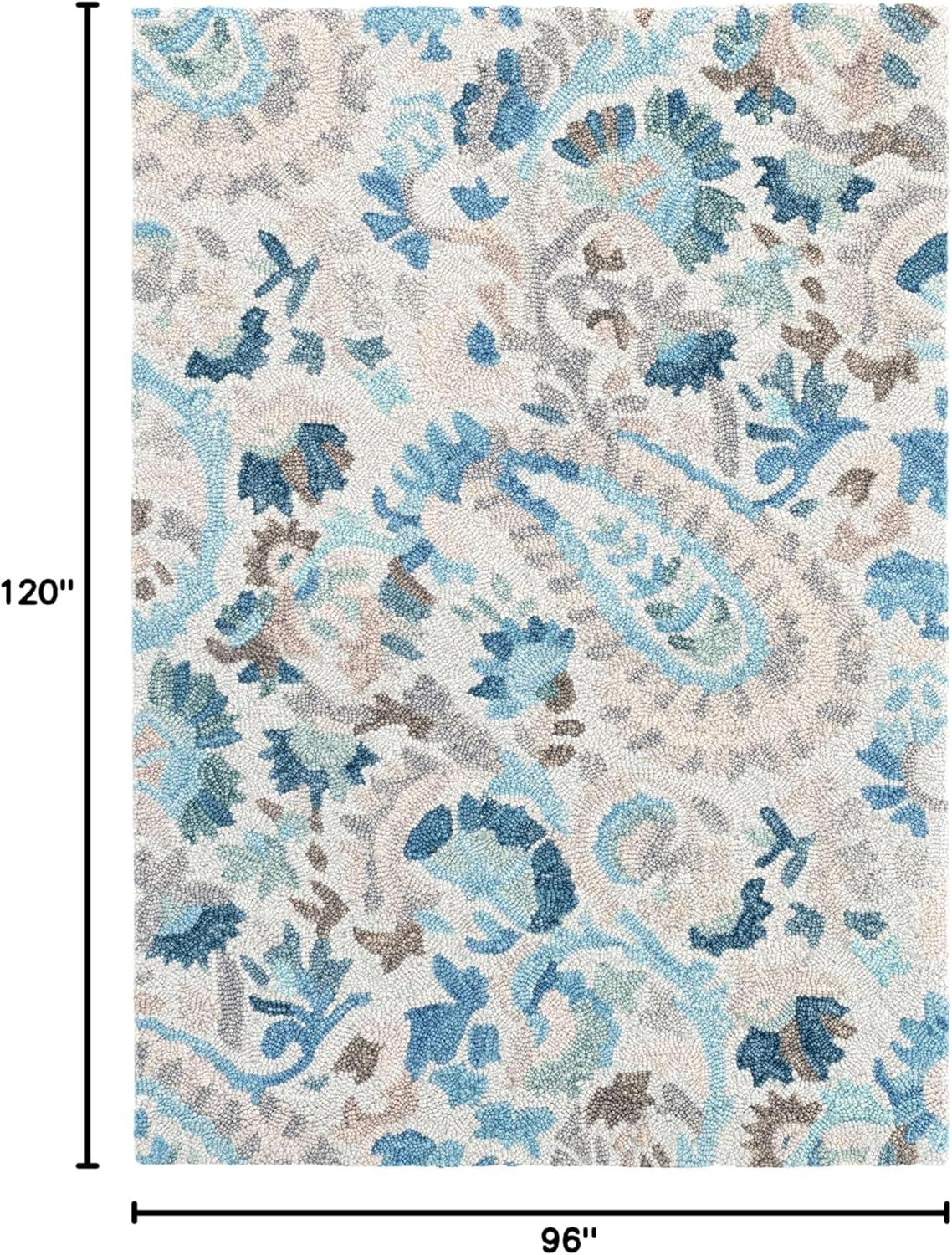 Ines Multi Hand Micro Hooked Wool Rug