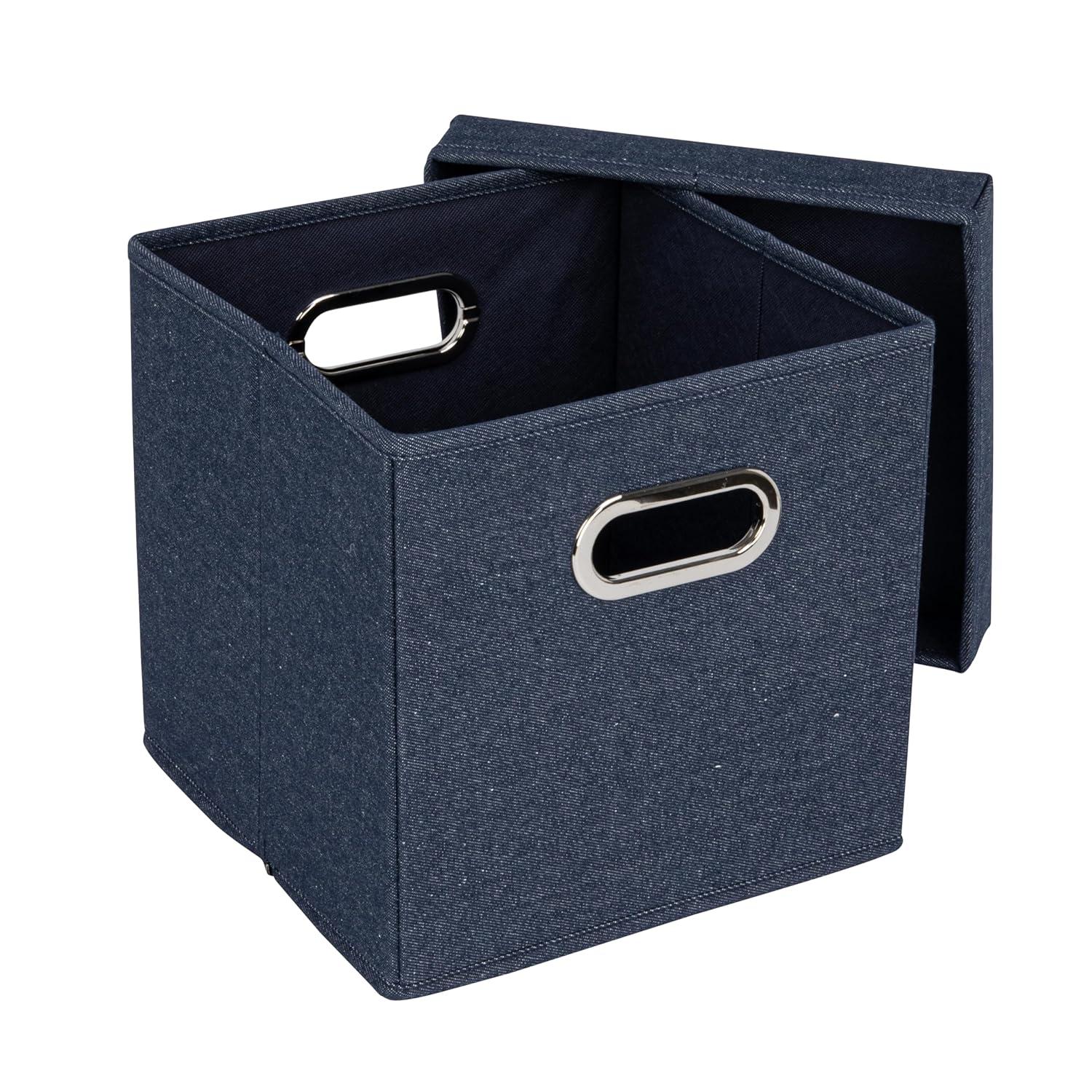 Household Essentials Household Essentials Fabric Decorative Bin (Set of 2)