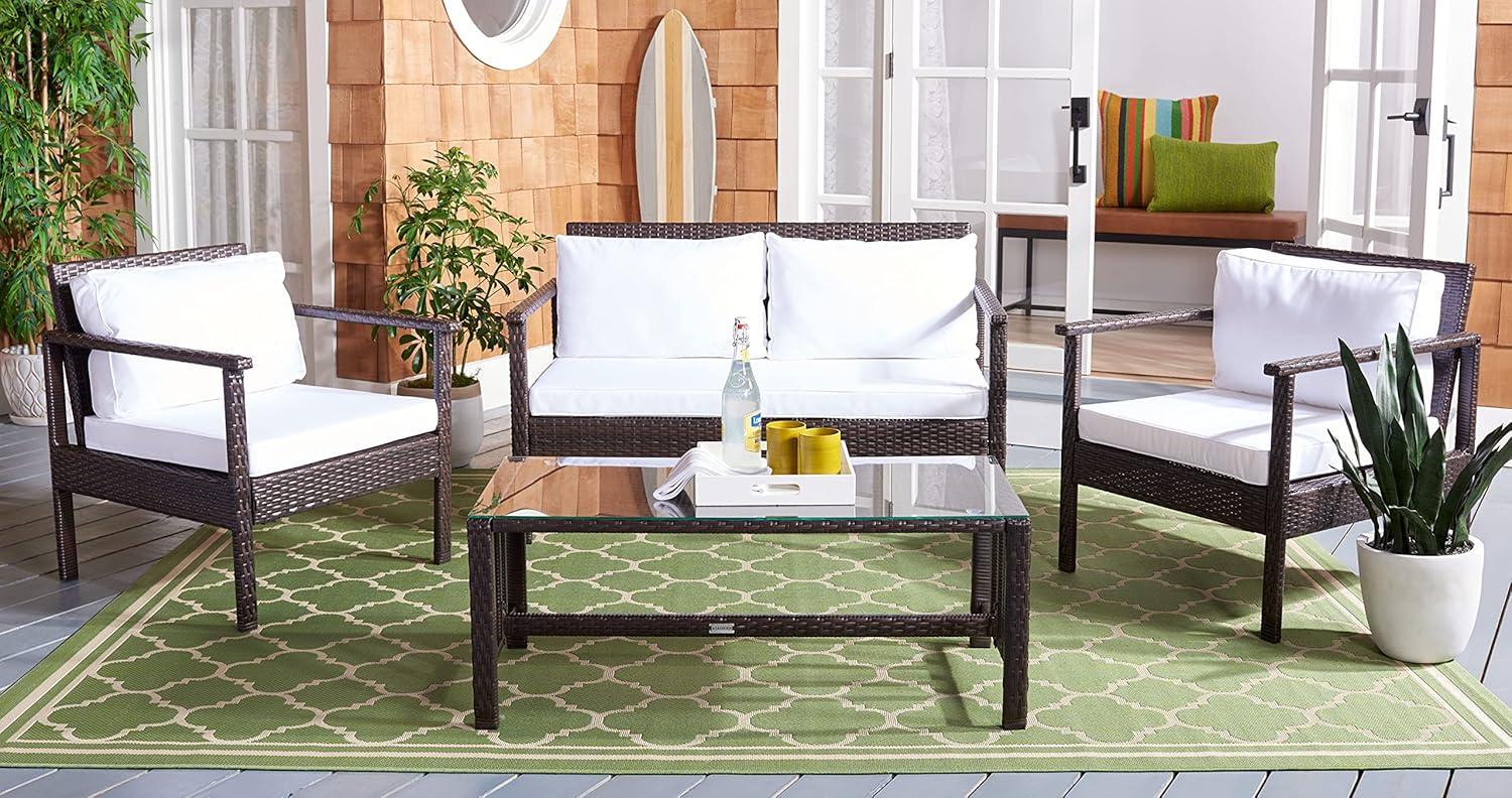 Garnen 4 Piece Patio Outdoor Living Set  - Safavieh