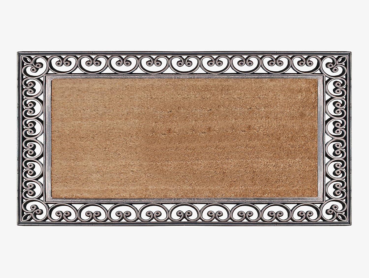 A1HC Natural Coir & Rubber Door Mat, 30"x48" – Thick, Durable, Heavy Duty, Anti-Shed, Fade-Resistant, Long-Lasting Outdoor Entrance Large Doormat for Front Porch