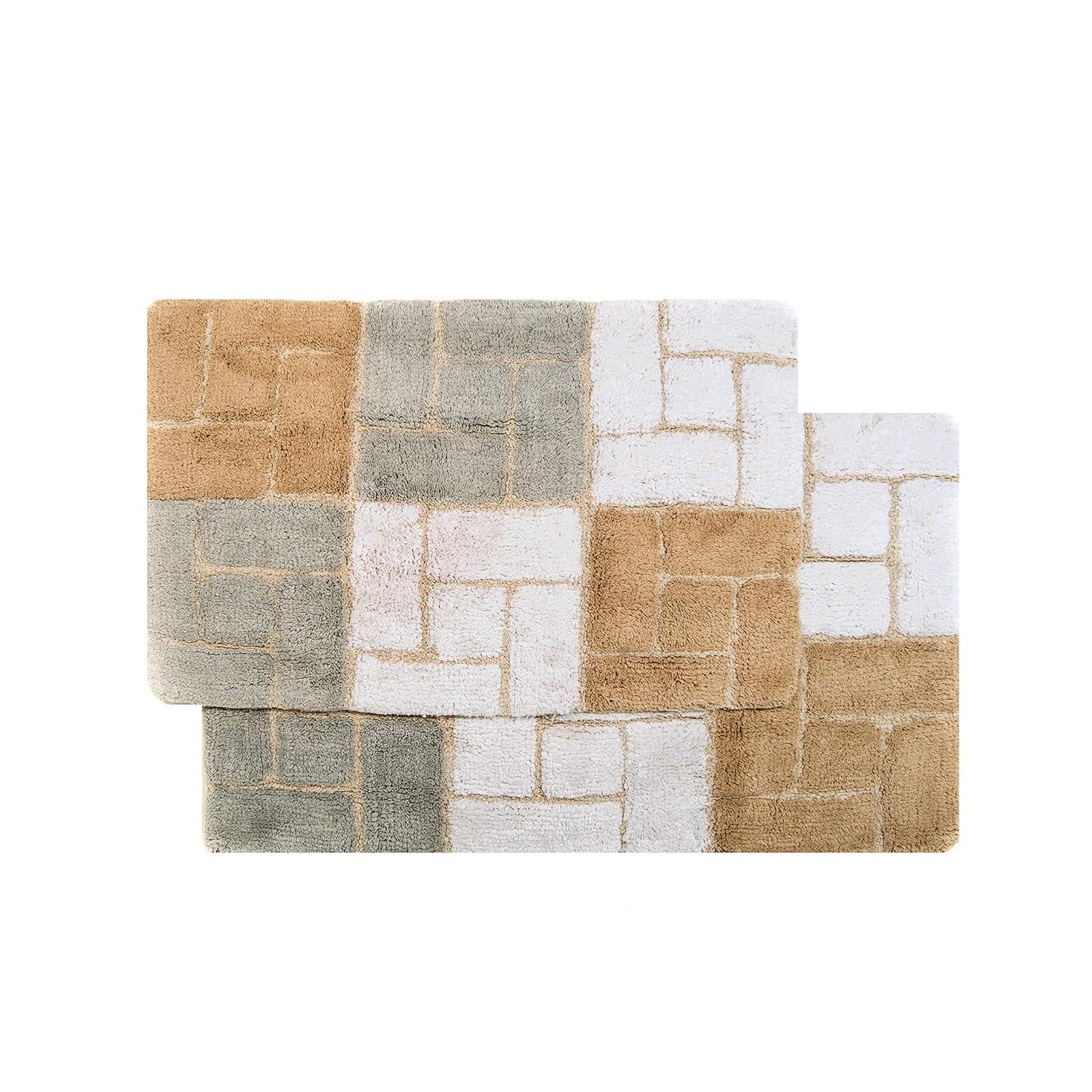 Classic Color Cotton Blend Bath Rug