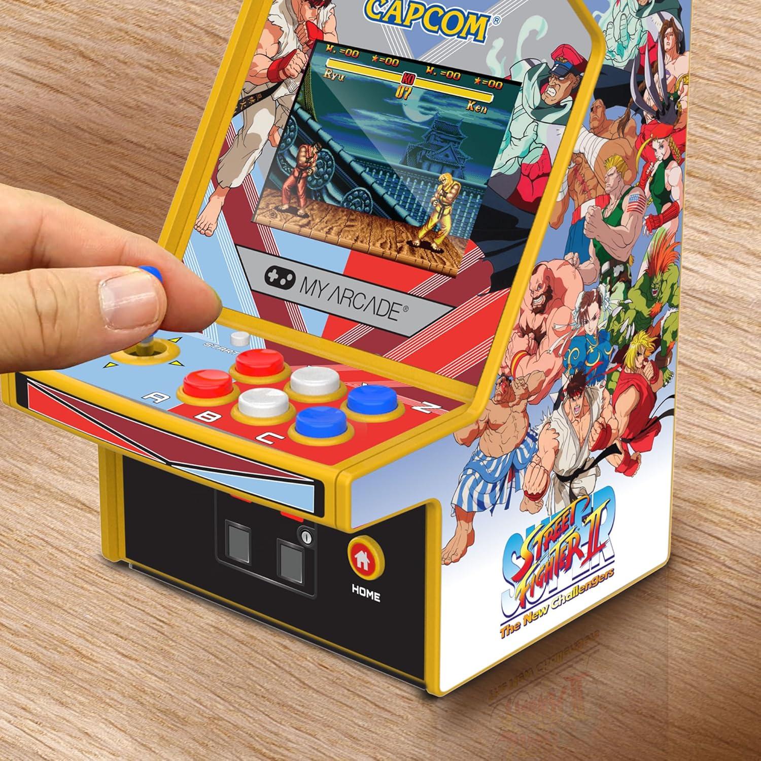 Micro Player Pro - 6.7" Super Street Fighter II Portable Retro Arcade (2 Games in 1)