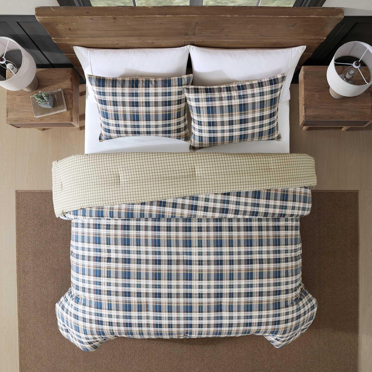 Eddie Bauer Eddie Bauer Port Gamble Indigo Cotton Duvet Cover Set