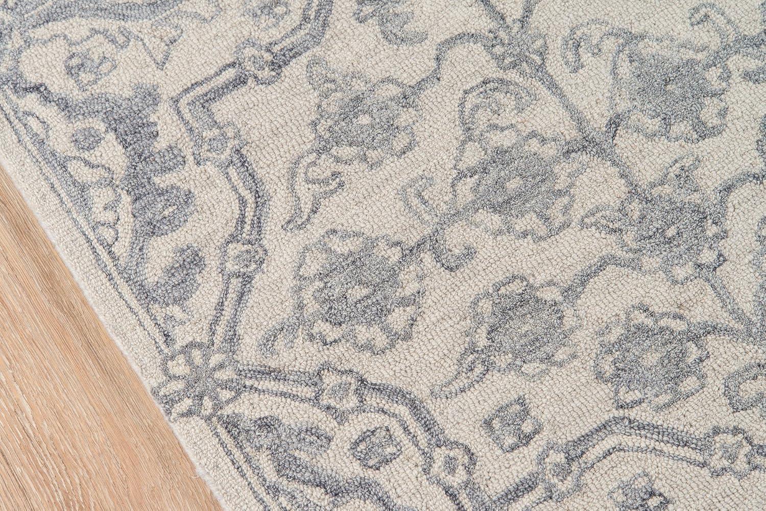 Momeni Cosette Wool Hand Tufted Grey Area Rug 3'6" X 5'6"