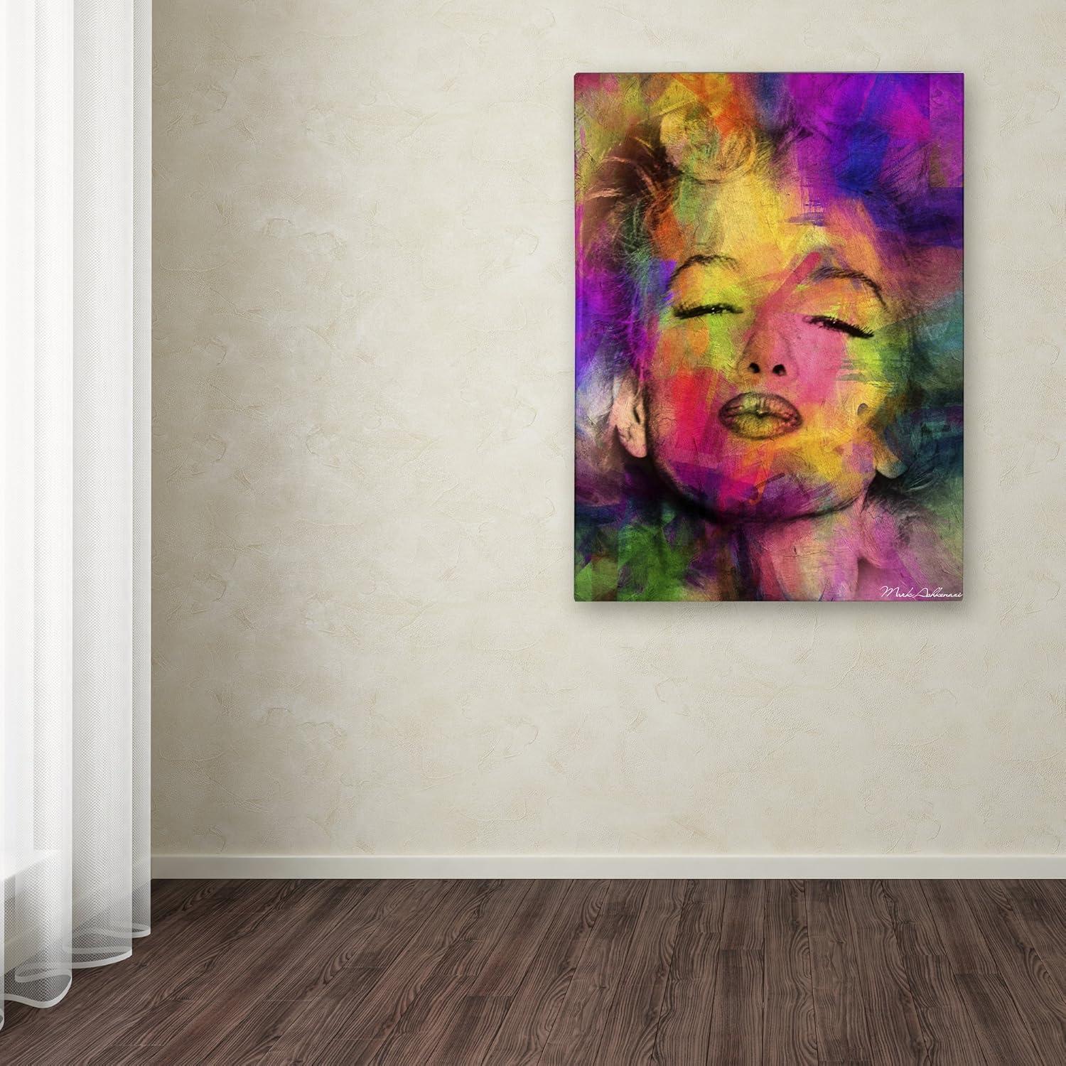 Trademark Fine Art -Mark Ashkenazi 'Marilyn Monroe VI' Canvas Art - 18''x24''