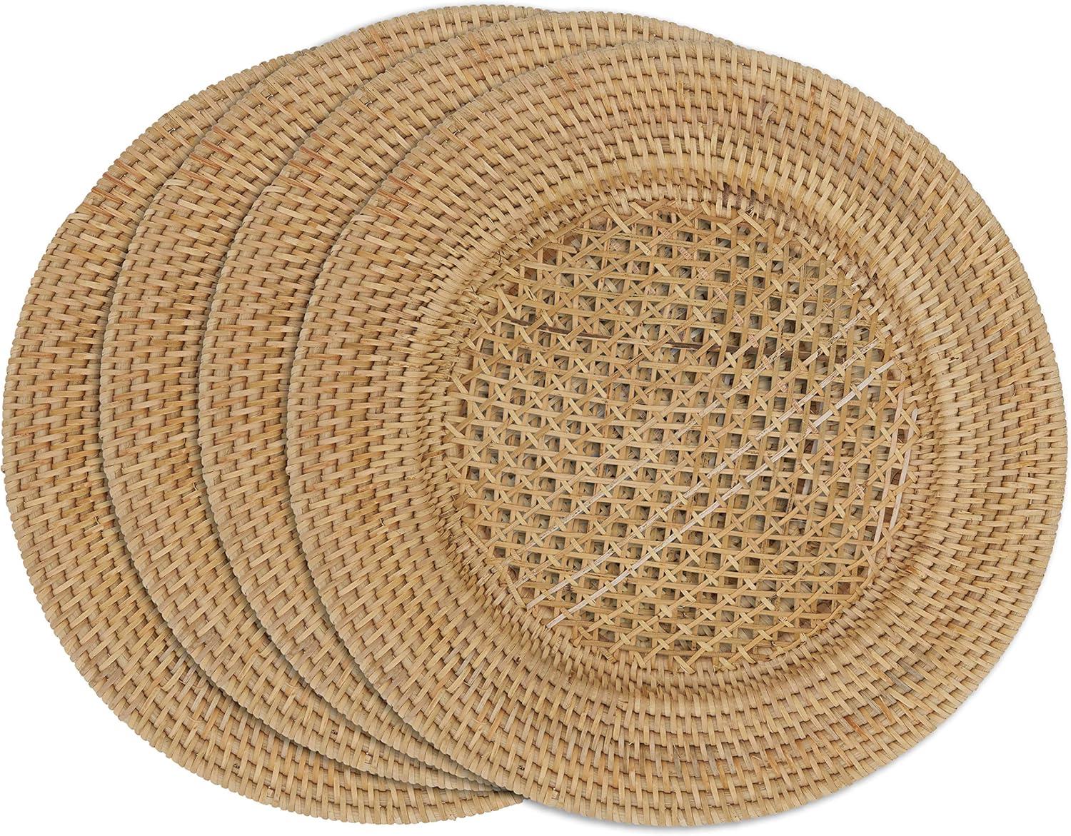 Saro Sousplat Collection Jute Charger (Set of 4)
