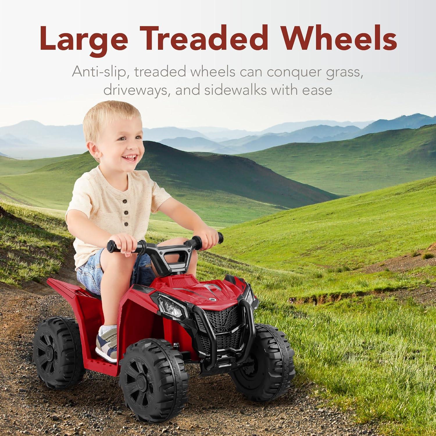 Best Choice Products 6V Kids Ride-On 4-Wheeler Quad ATV Car w/ 1.8mph Max Speed, Treaded Tires