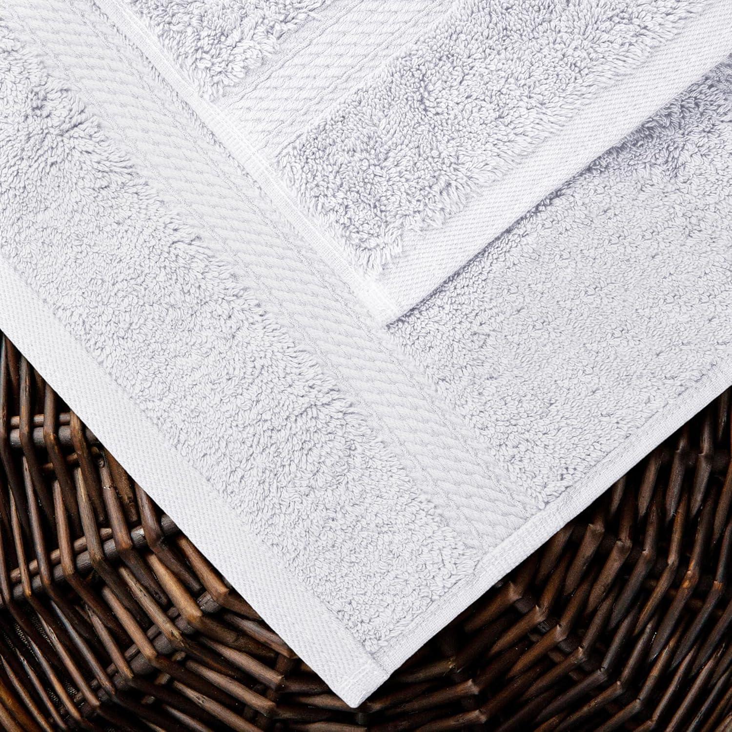 Superior Egyptian Cotton Heavyweight Bath Towel Set of 2, White