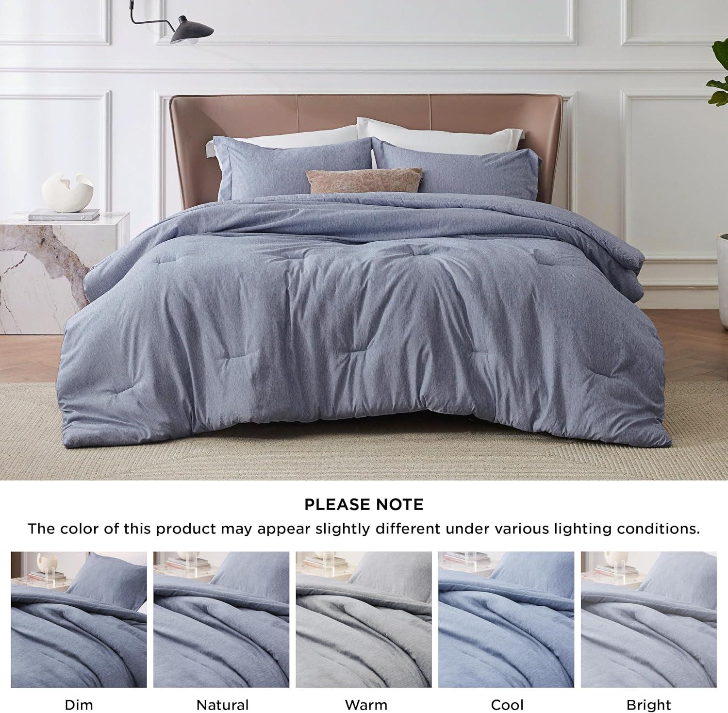 Bedsure Bedsure Cationic Dyed Comforter Set Dorm Bedding