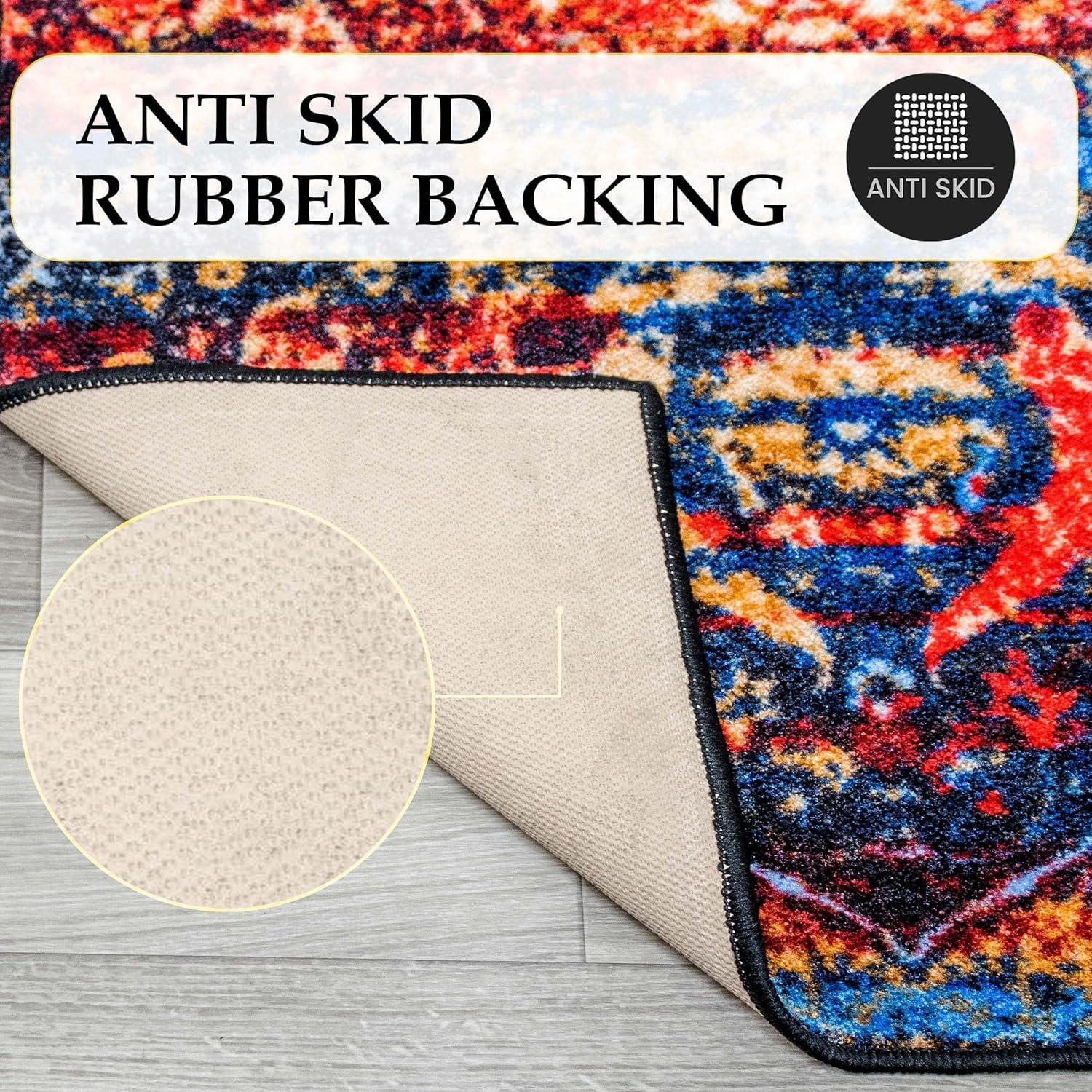 Bohemian Rustic Medallion Indoor Runner or Area Rug