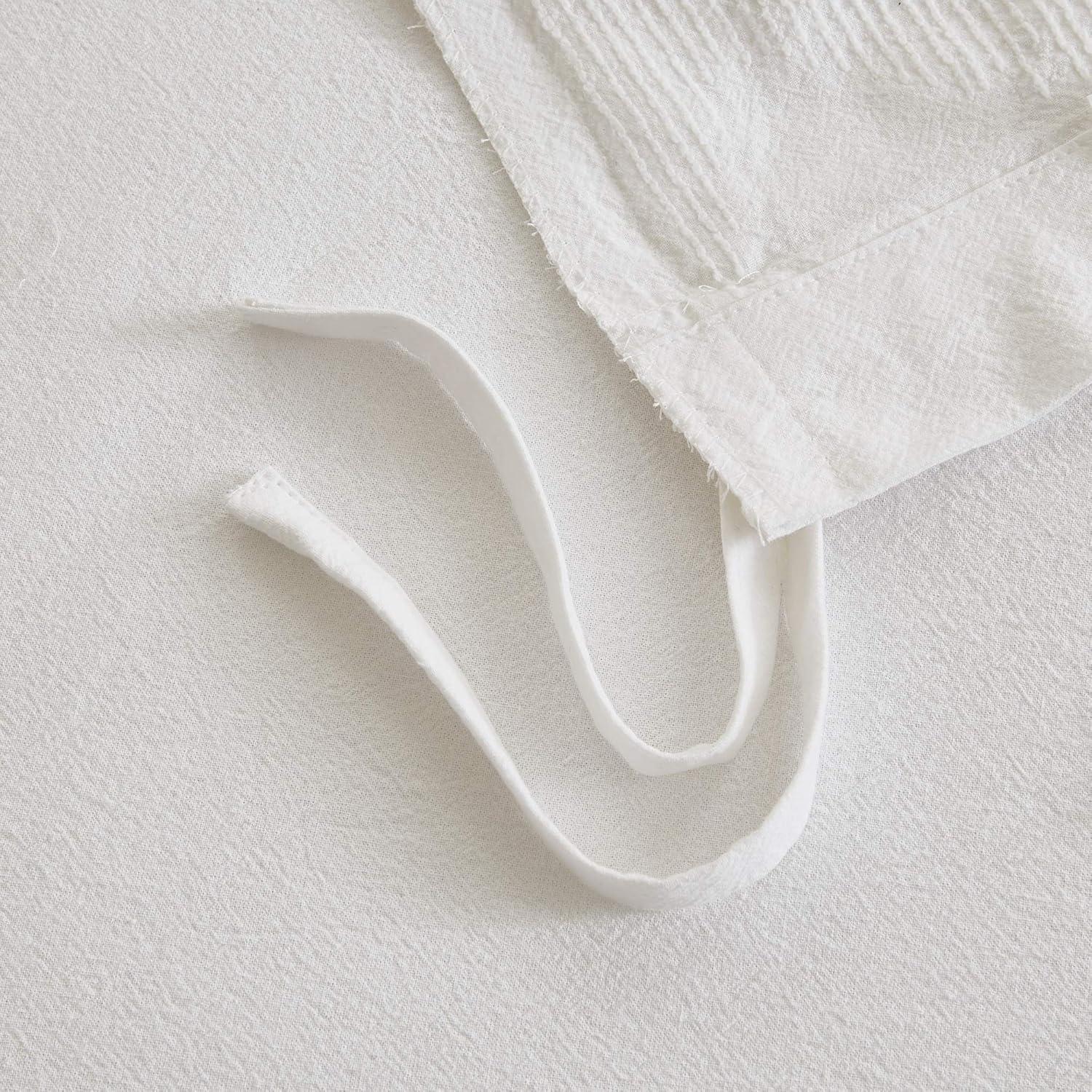 Madison Park Bahari Tufted Cotton Chenille Palm Duvet Cover Set