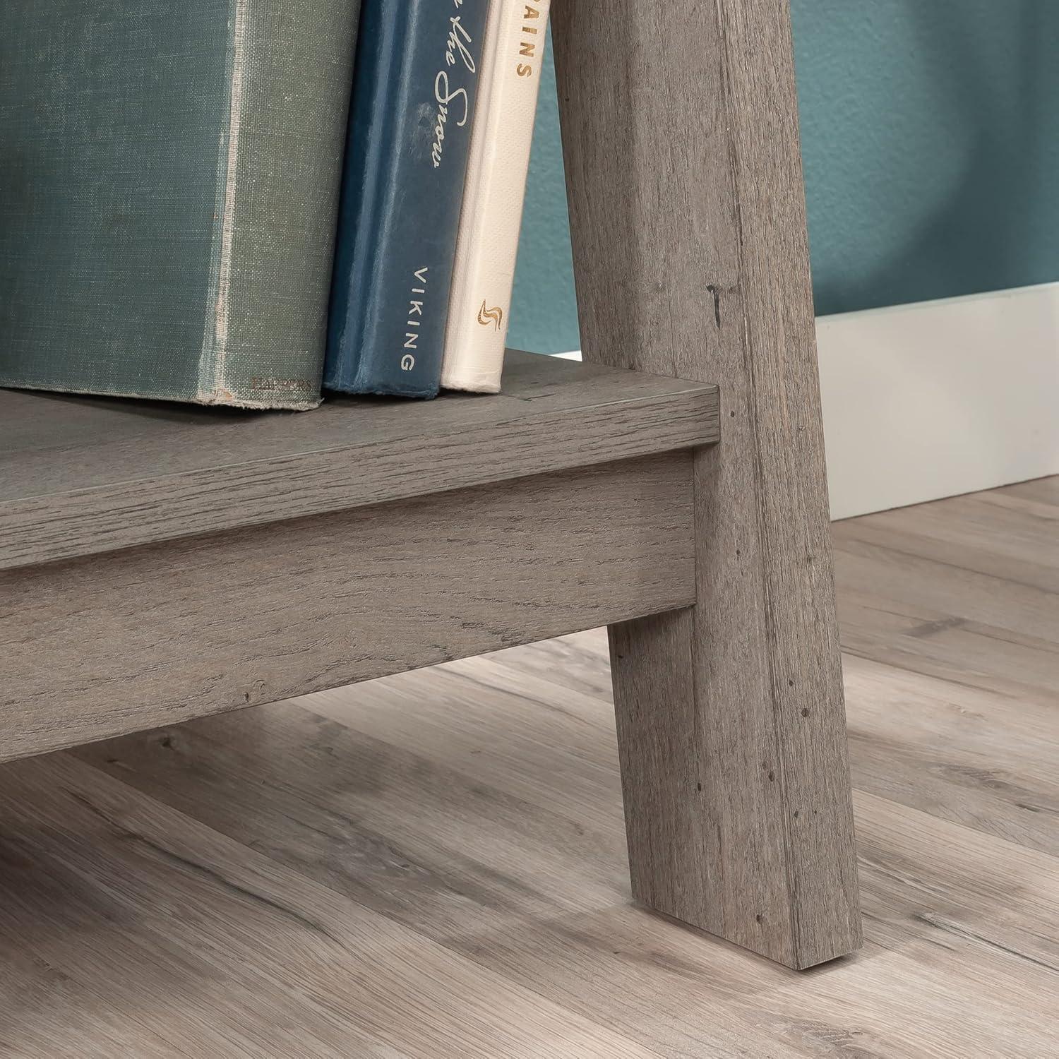 71.14" Trestle 5 Shelf Bookcase Mystic Oak - Sauder: Open Display, Fixed Shelves