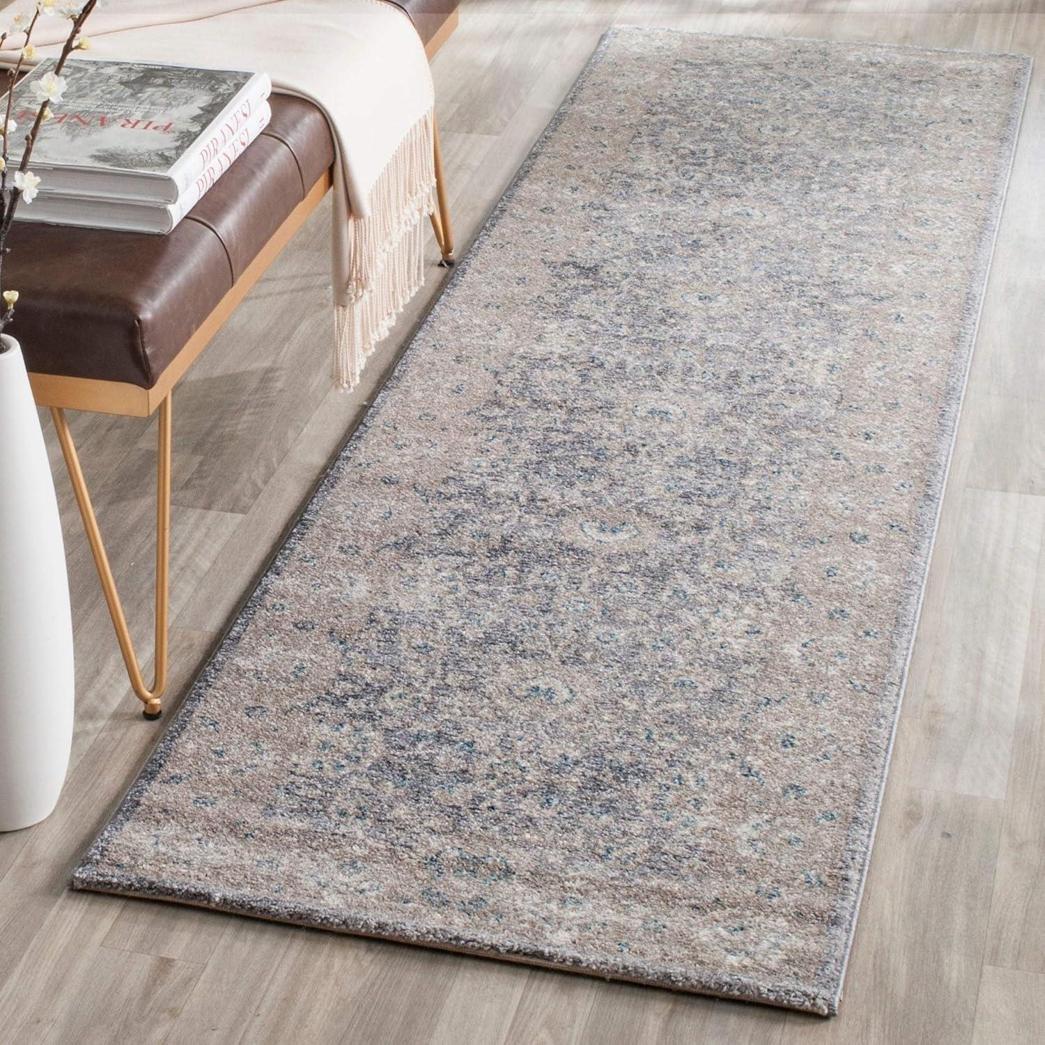 Sofia SOF330 Power Loomed Indoor Accent Rug - Light Grey/Beige - 3'x5' - Safavieh.