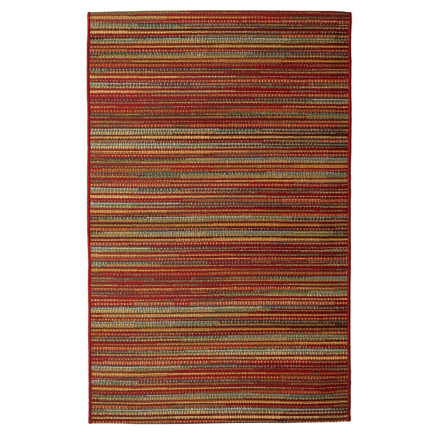 Liora Manne Marina Stripes Indoor/Outdoor Rug Saffron 2'7" x 4'3"