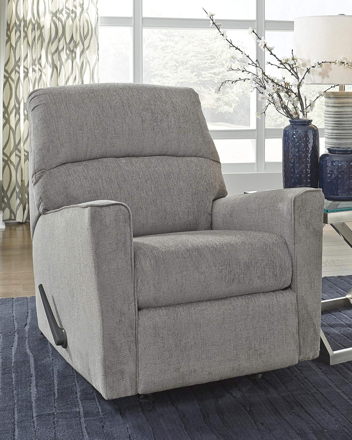 Signature Design by Ashley Altari Rocker Recliner in Alloy