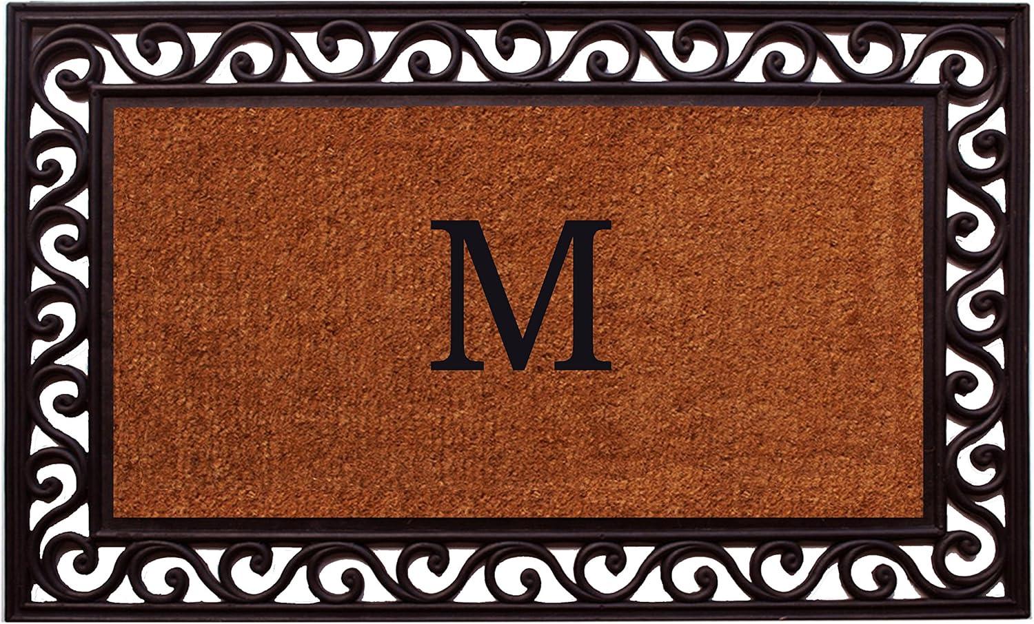 Calloway Mills Rembrandt Monogram Outdoor Doormat 22" x 36" (Letter M)