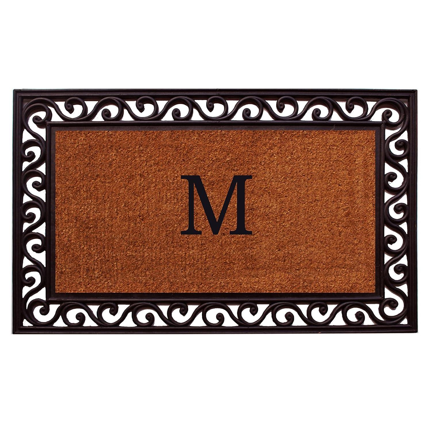 Calloway Mills Rembrandt Monogram Outdoor Doormat 22" x 36" (Letter M)