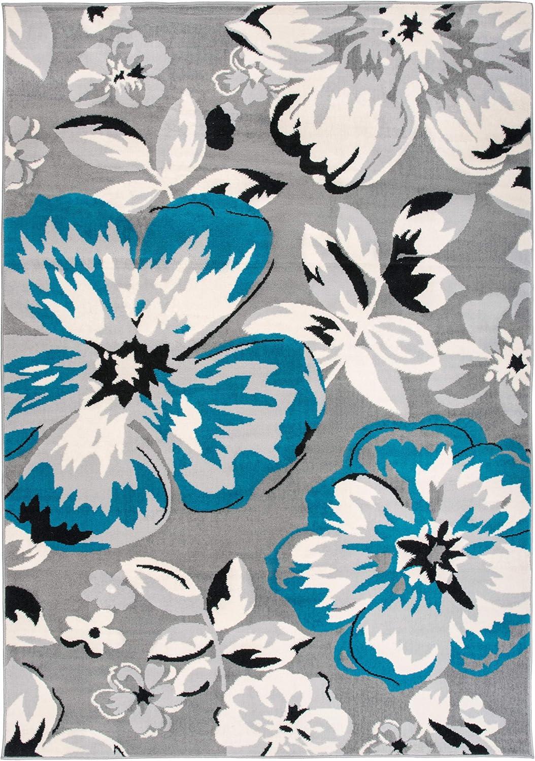 World Rug Gallery Modern Floral Desing Area Rug