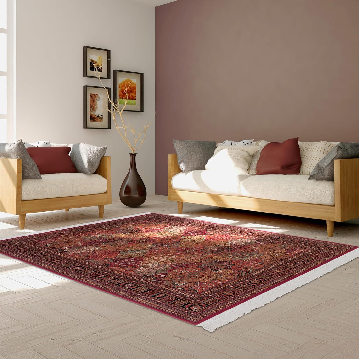 Couristan Kashimar Imperial Baktiari Antique Red Oriental Rug